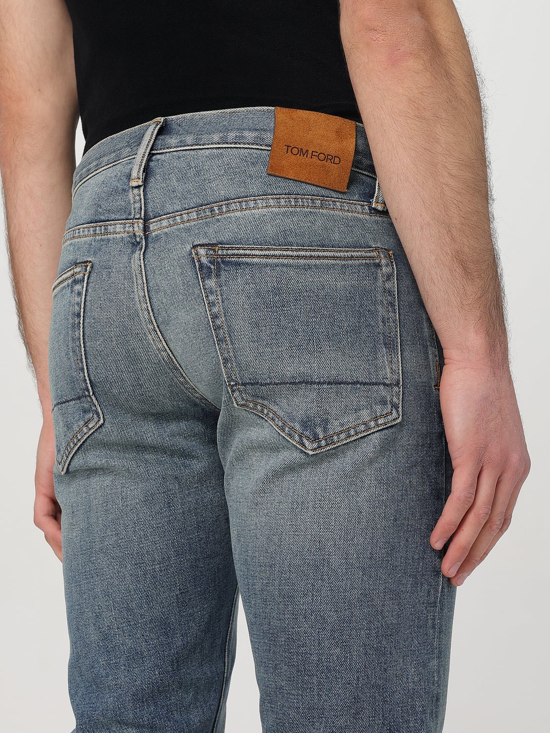 TOM FORD JEANS: Jeans men Tom Ford, Denim - Img 4