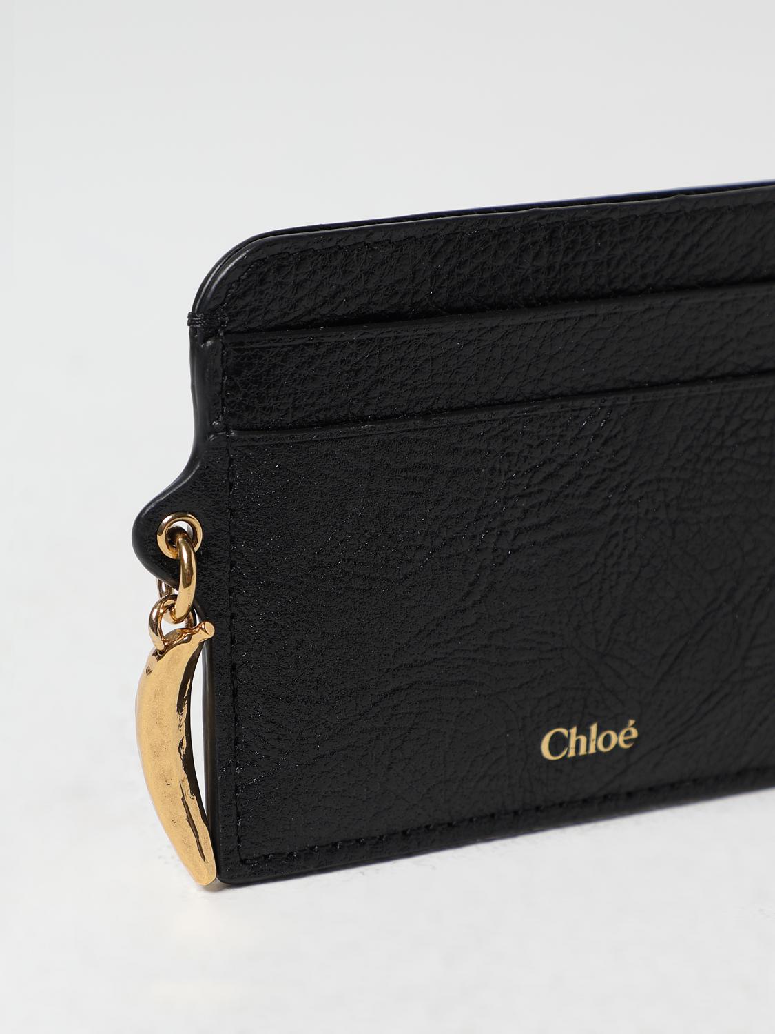 CHLOÉ PORTEFEUILLE: Portefeuille femme ChloÉ, Noir - Img 3