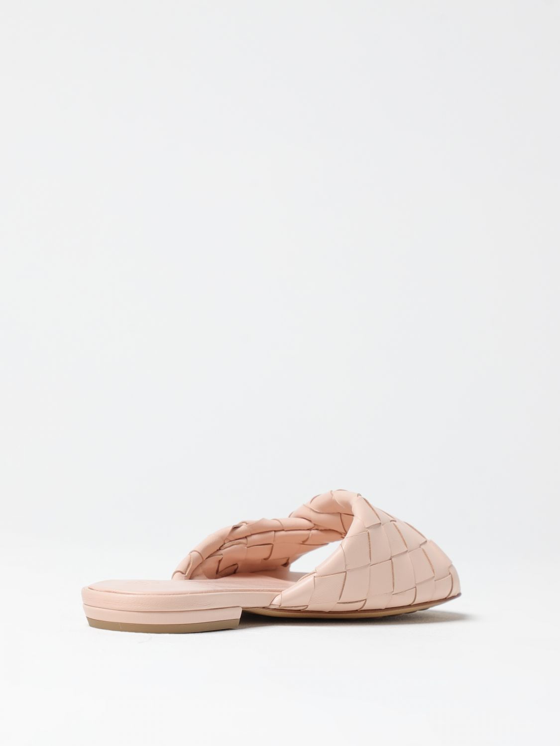 BOTTEGA VENETA FLAT SANDALS: Shoes woman Bottega Veneta, Pink - Img 3