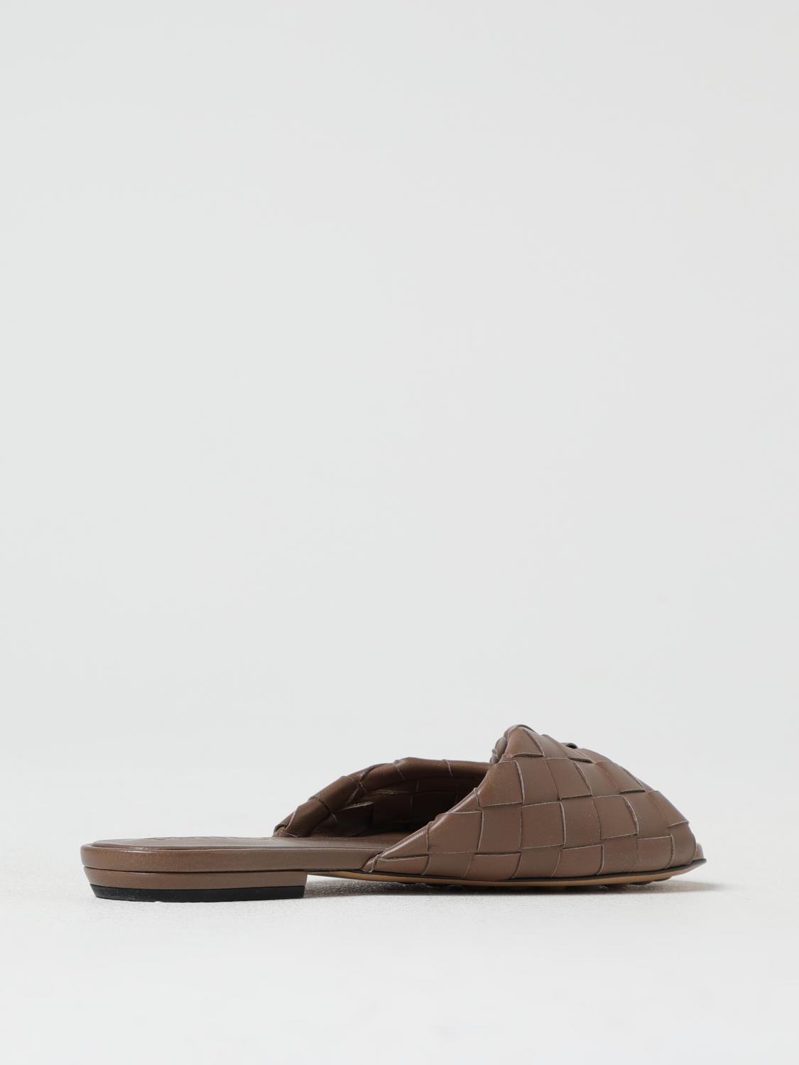 BOTTEGA VENETA FLAT SANDALS: Shoes woman Bottega Veneta, Brown - Img 3