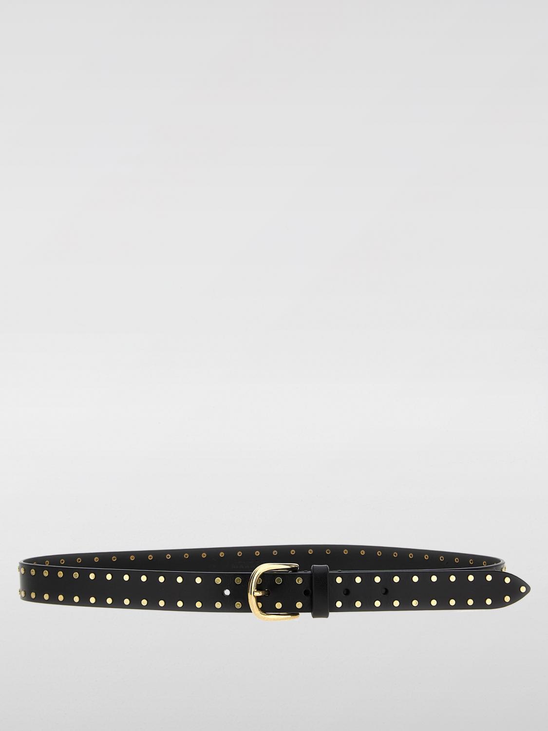 ISABEL MARANT CINTURA: Cintura Zap Isabel Marant in pelle con borchie all over , Nero - Img 1