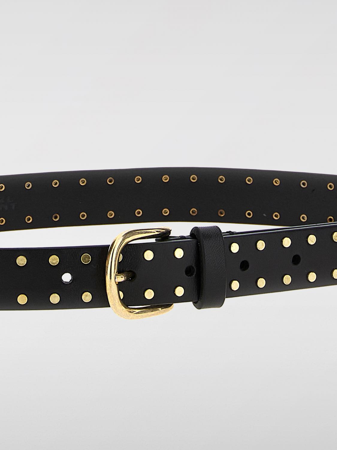 ISABEL MARANT CINTURA: Cintura Zap Isabel Marant in pelle con borchie all over , Nero - Img 2