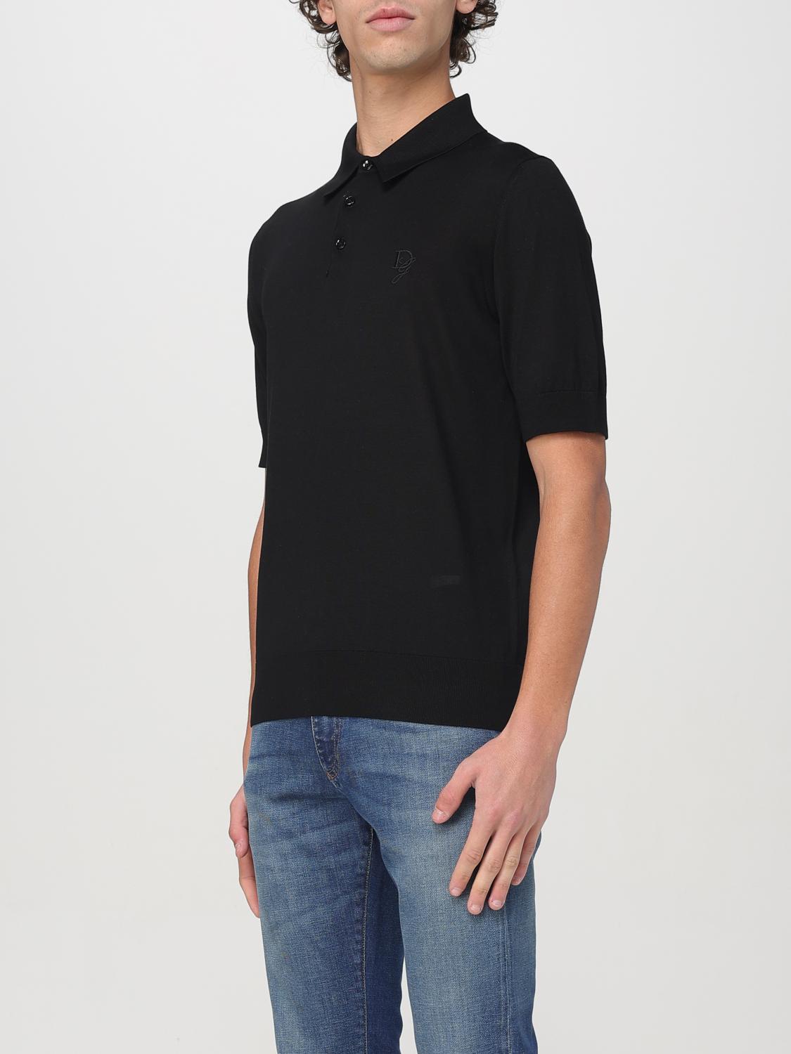 DOLCE & GABBANA POLO SHIRT: Polo shirt men Dolce & Gabbana, Black - Img 4