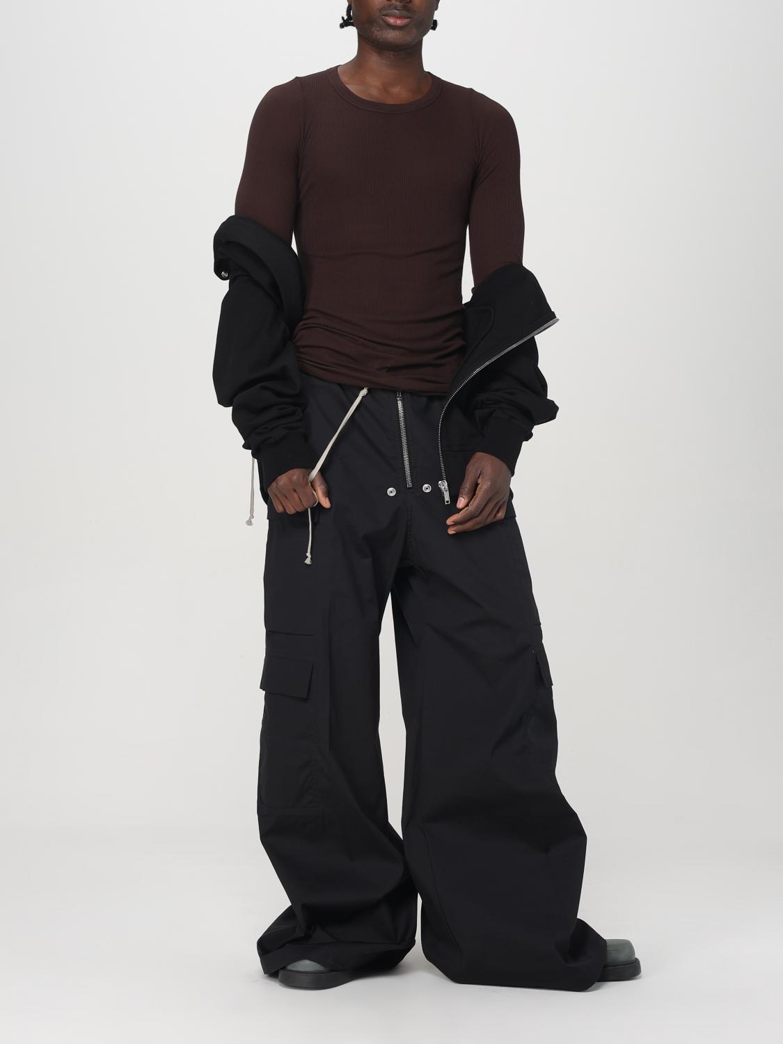 RICK OWENS T-SHIRT: T-shirt homme Rick Owens, Marron - Img 2