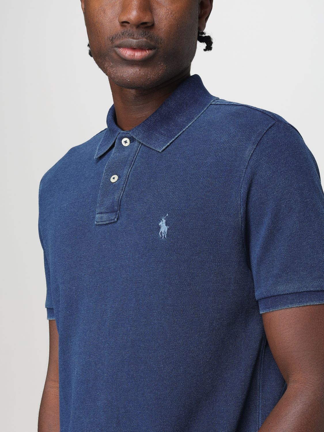 POLO RALPH LAUREN POLO SHIRT: Polo shirt men Polo Ralph Lauren, Blue - Img 3