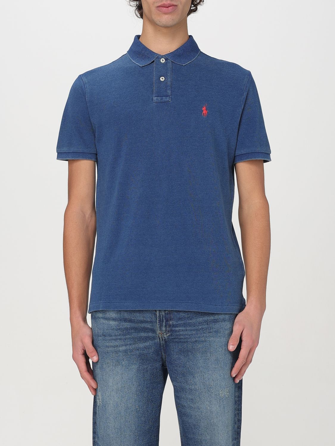 POLO RALPH LAUREN POLO SHIRT: Polo shirt men Polo Ralph Lauren, Indigo - Img 1