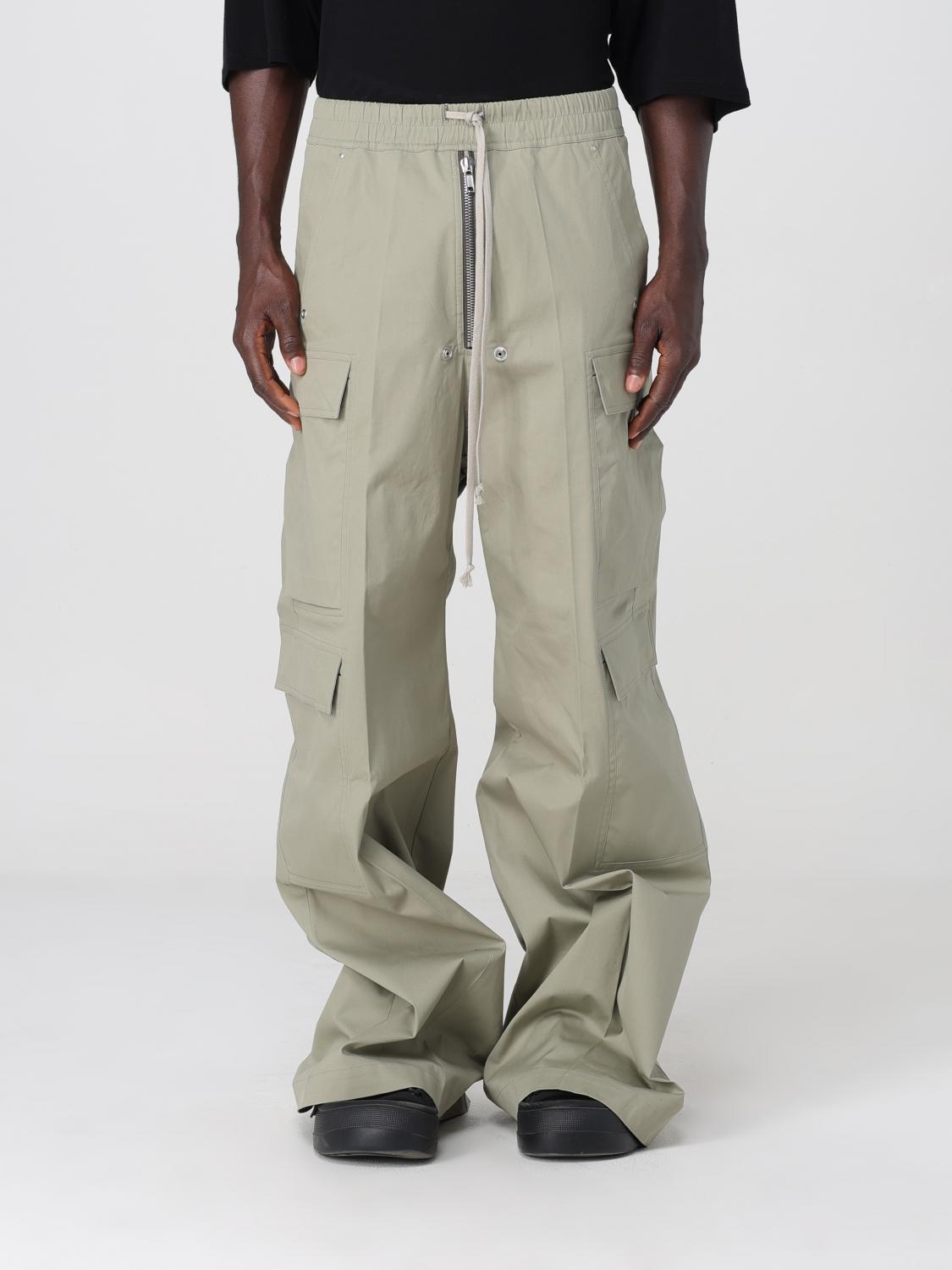 RICK OWENS PANTS: Pants men Rick Owens, Green - Img 1