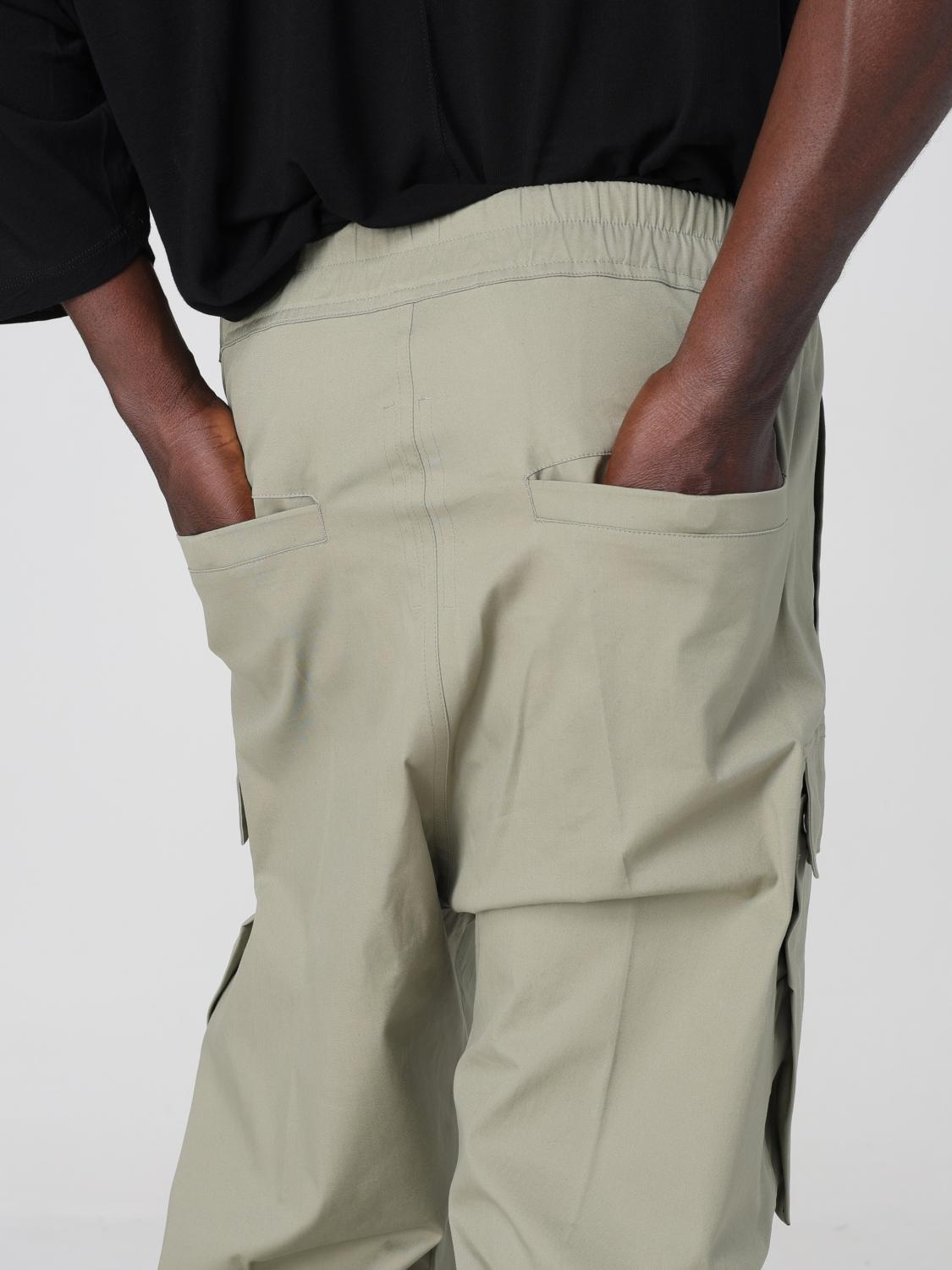 RICK OWENS PANTS: Pants men Rick Owens, Green - Img 5
