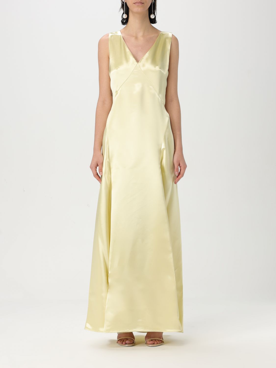 PHILOSOPHY DI LORENZO SERAFINI DRESS: Dress woman Philosophy Di Lorenzo Serafini, Yellow - Img 1