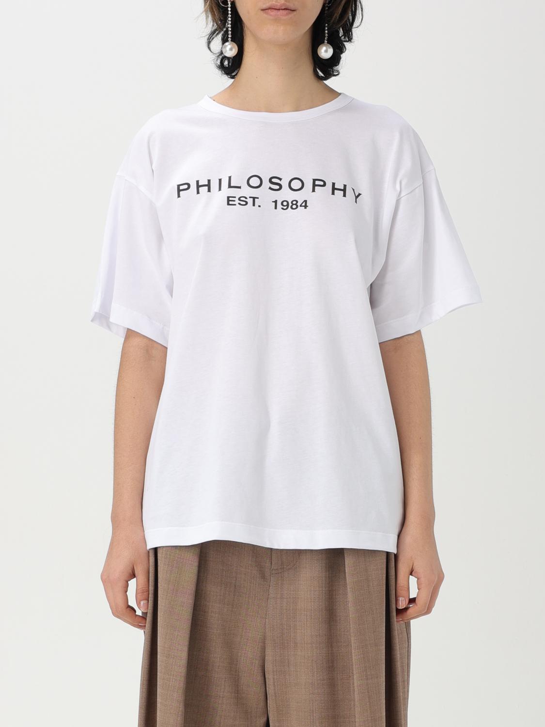 PHILOSOPHY DI LORENZO SERAFINI T-SHIRT: T-shirt woman Philosophy Di Lorenzo Serafini, White - Img 1