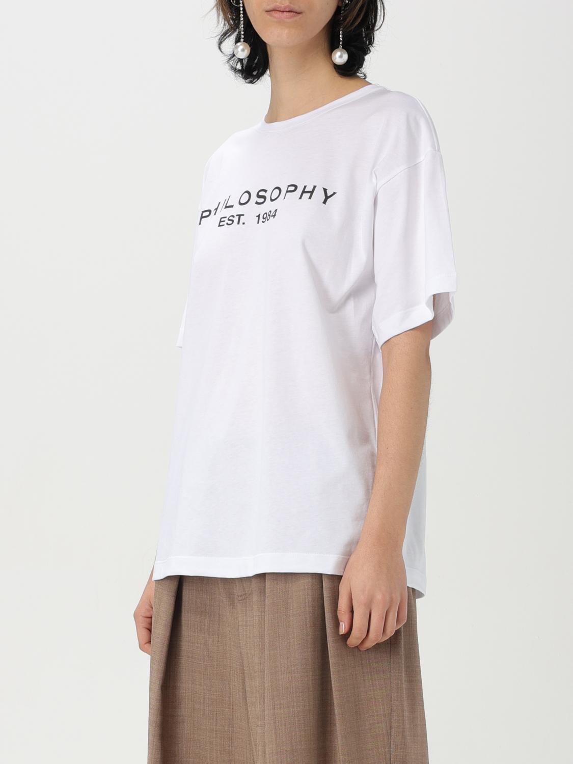 PHILOSOPHY DI LORENZO SERAFINI T-SHIRT: T-shirt woman Philosophy Di Lorenzo Serafini, White - Img 4