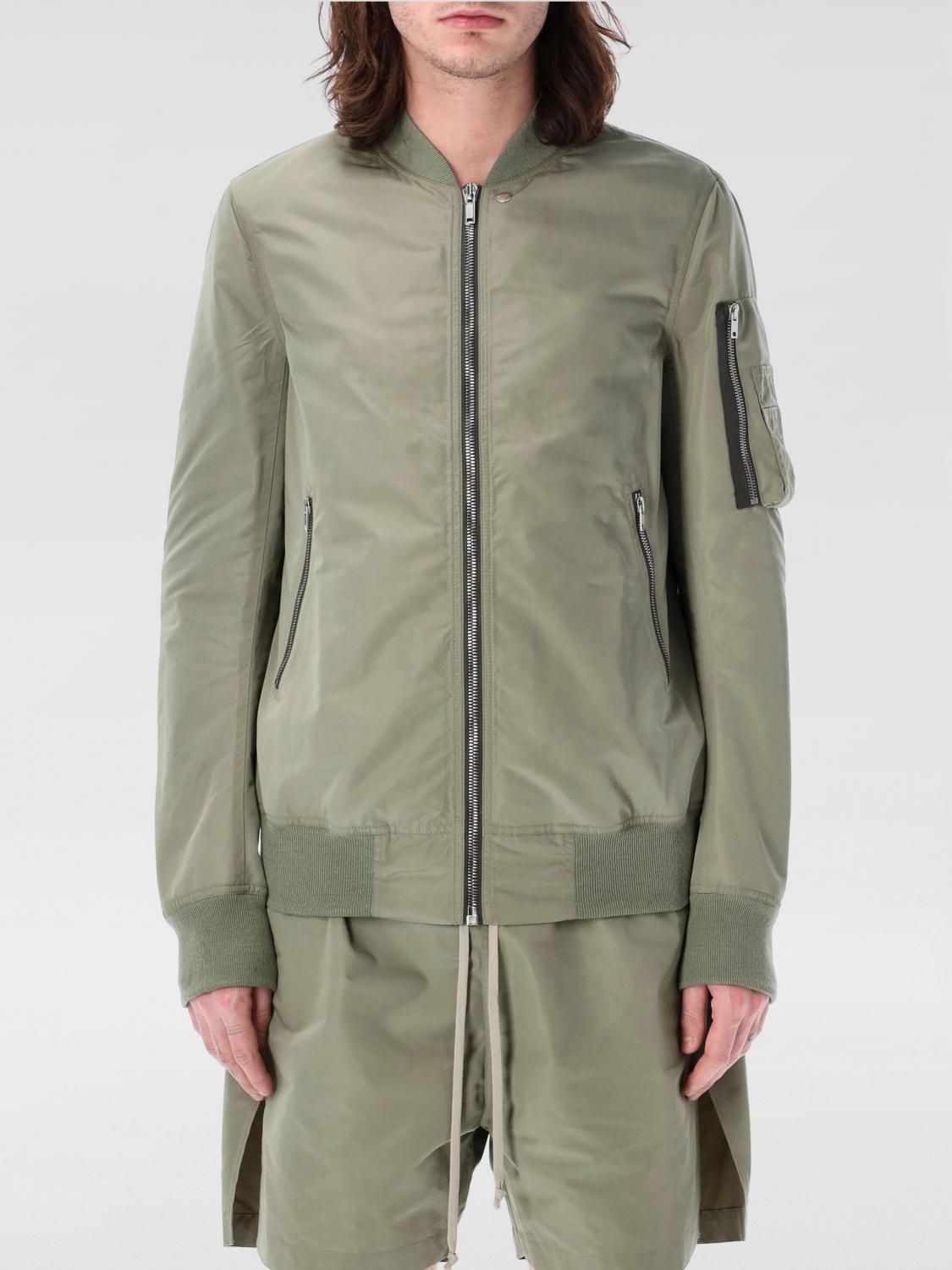 RICK OWENS JACKET: Coat men Rick Owens, Green - Img 1