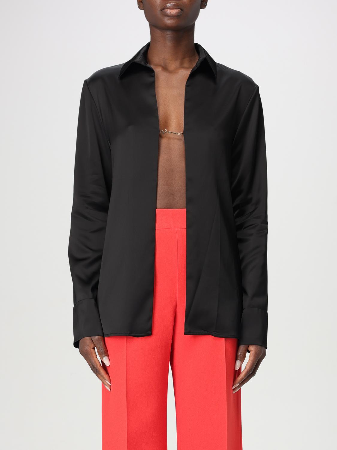 JACQUEMUS CAMICIA: Camicia Jacquemus in viscosa stretch , Nero - Img 1