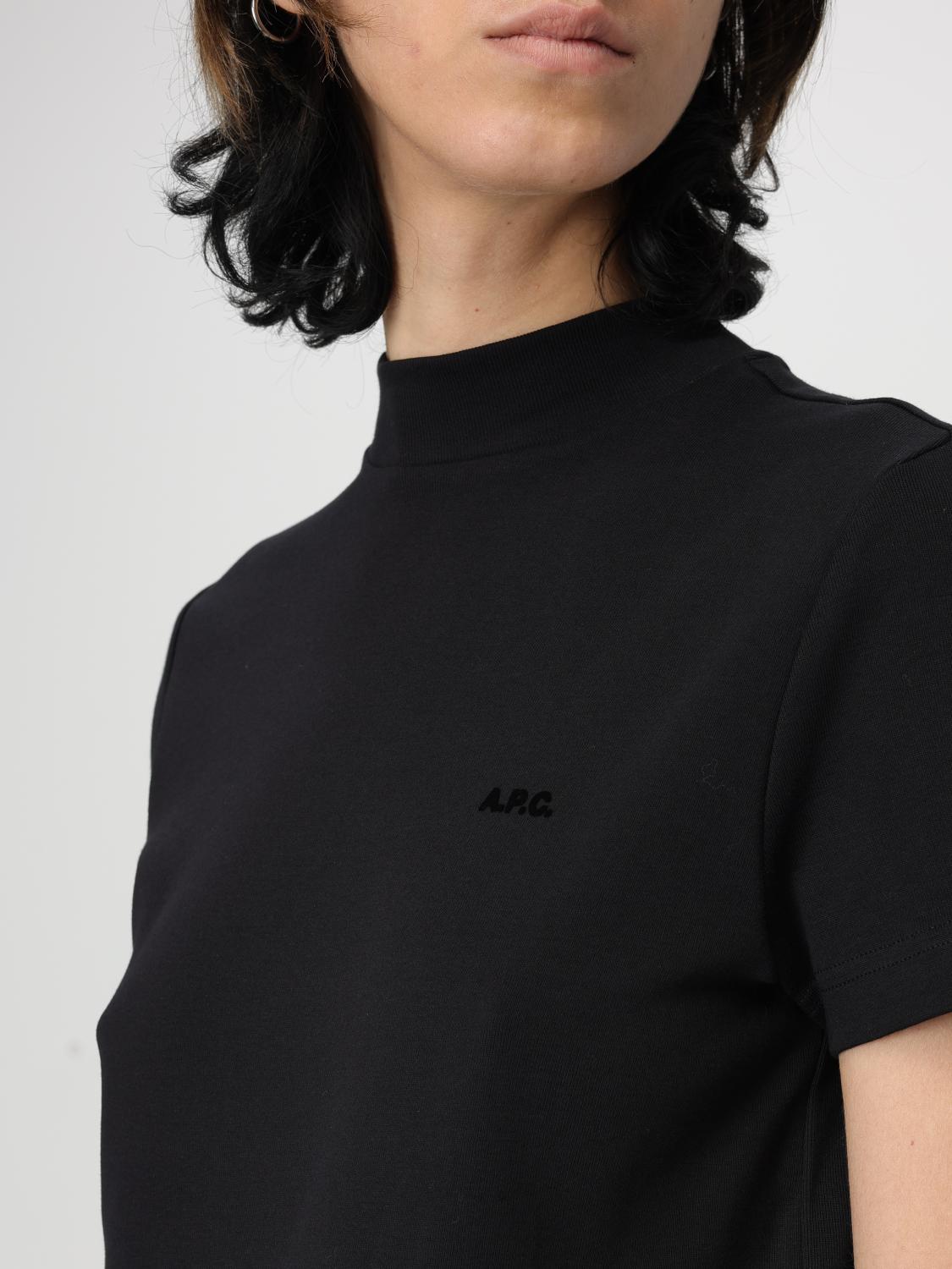 A.P.C. T-SHIRT: T-shirt woman A.P.C., Black - Img 3