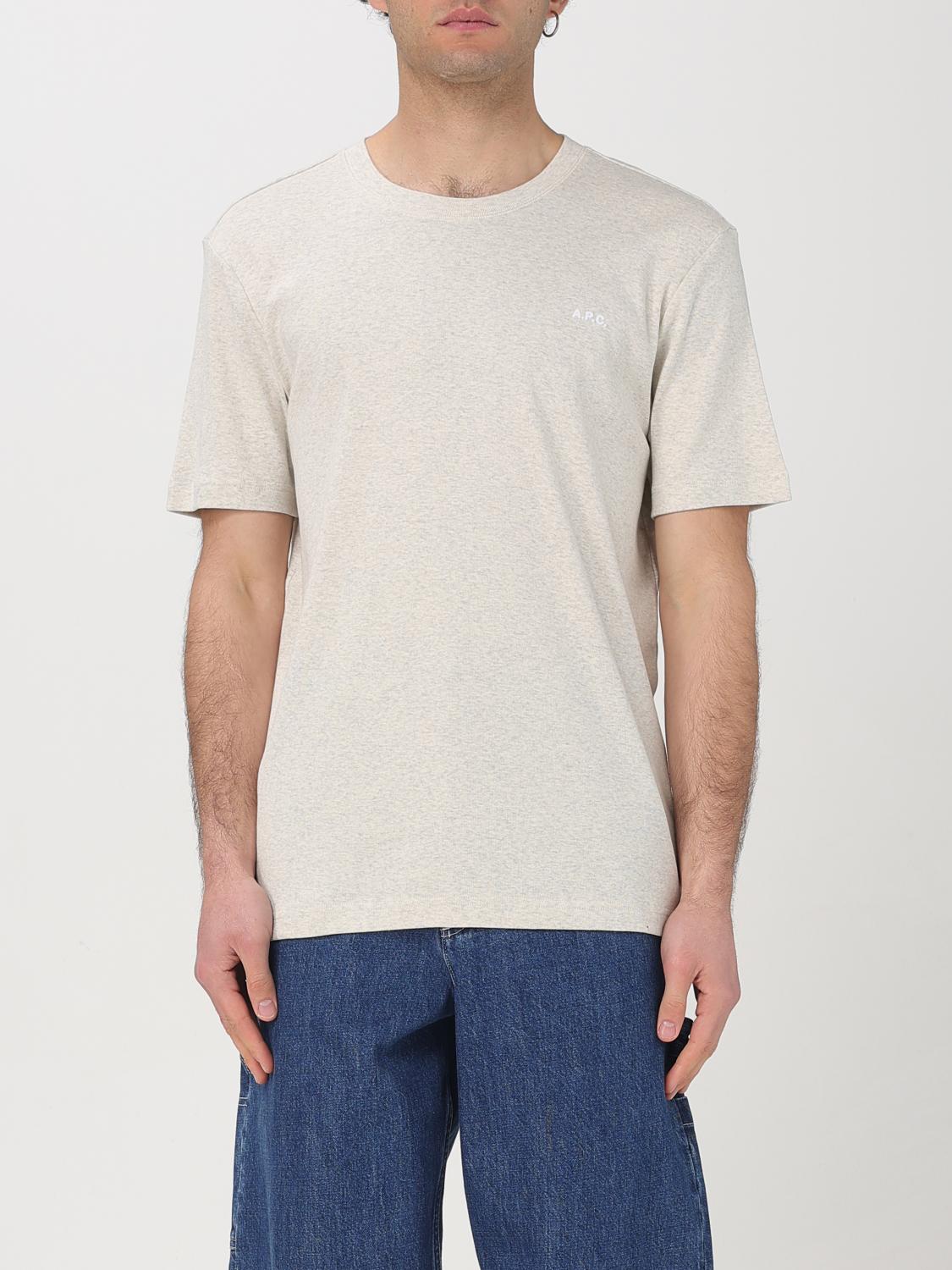 A.P.C. T-SHIRT: T-shirt men A.P.C., Grey - Img 1