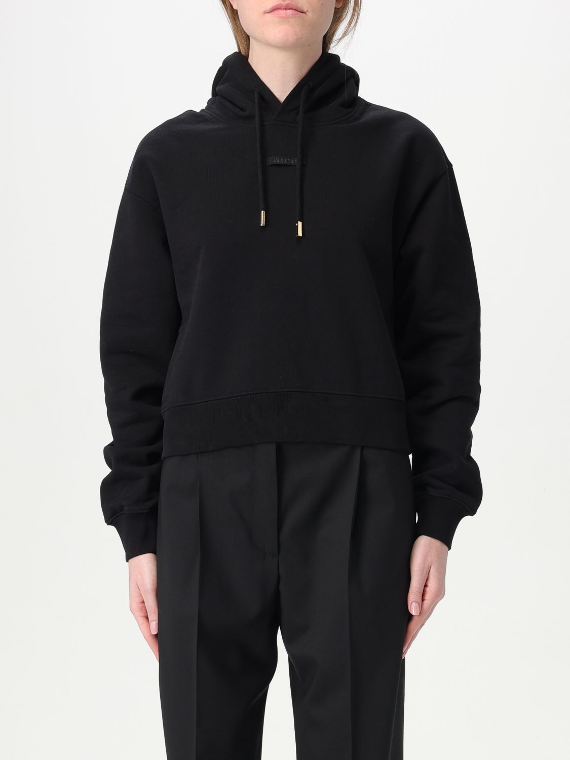 JACQUEMUS SWEATSHIRT: Sweatshirt woman Jacquemus, Black - Img 1