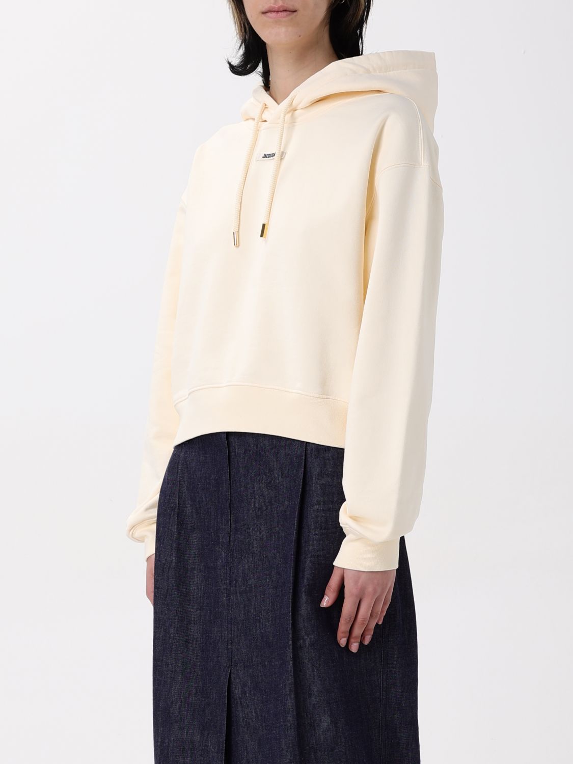 JACQUEMUS SWEATSHIRT: Sweatshirt woman Jacquemus, Ivory - Img 3