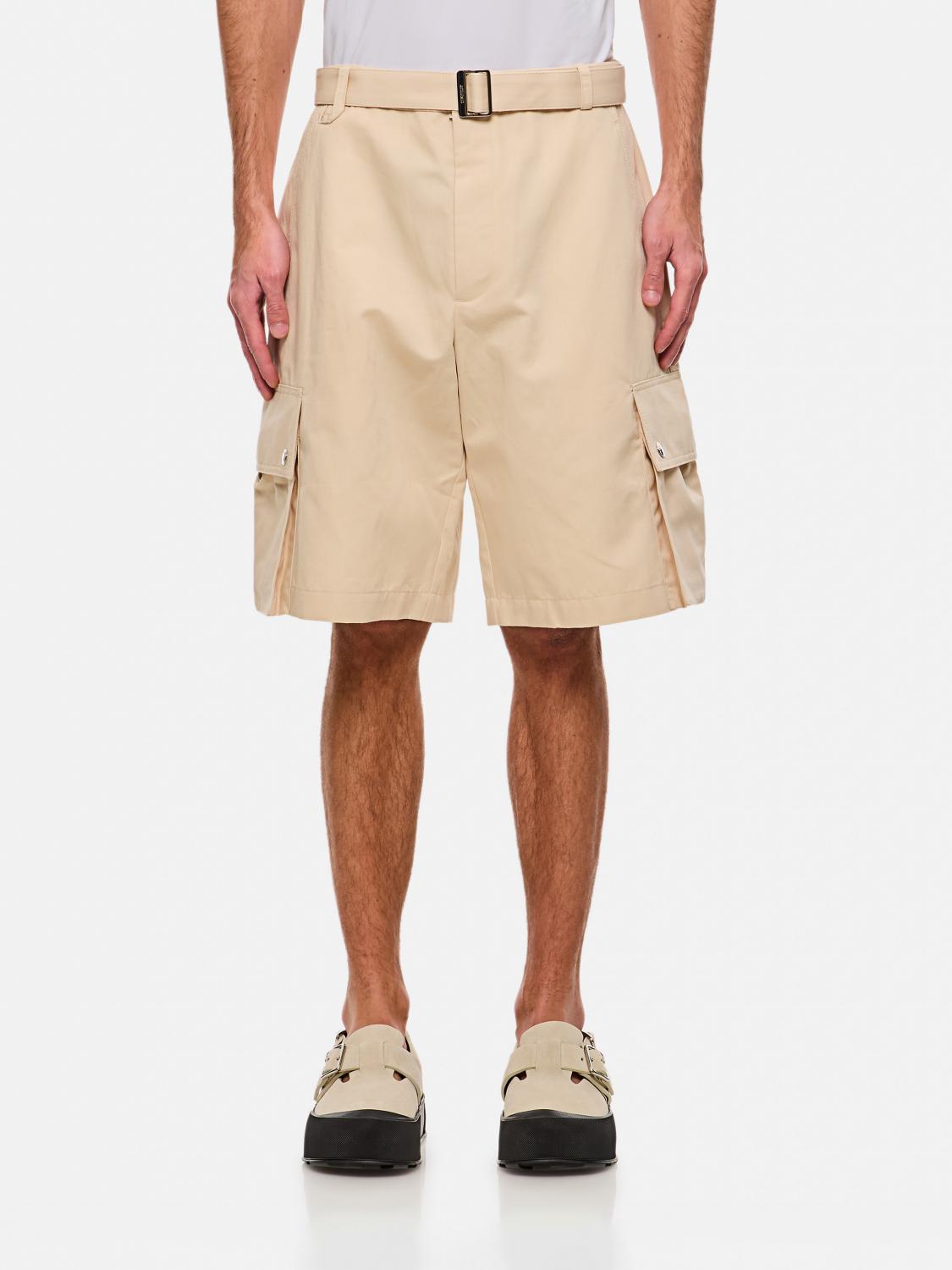 JACQUEMUS ショートパンツ: Jacquemus コットンリネン混カーゴショーツ, ベージュ - Img 1