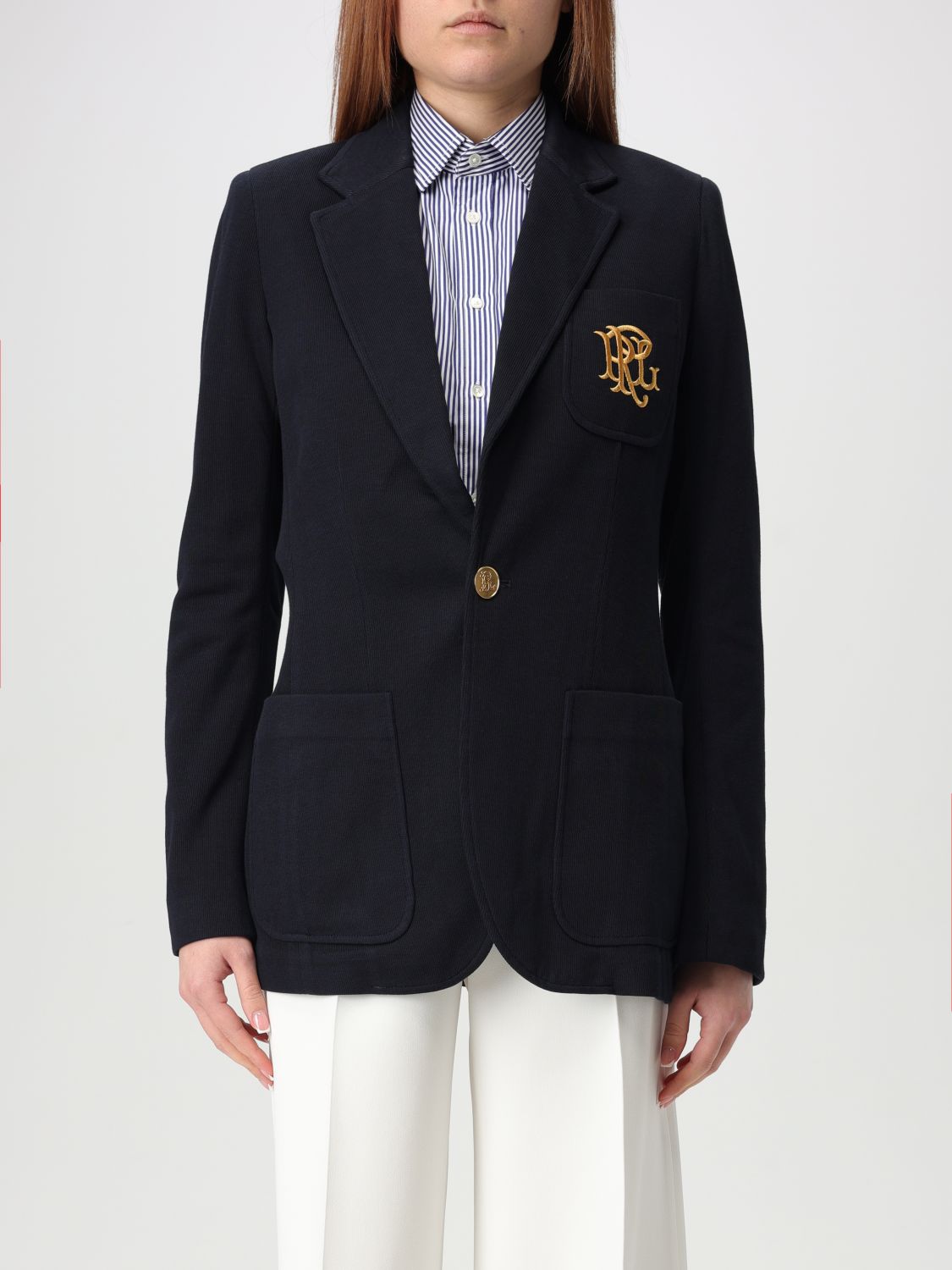 POLO RALPH LAUREN BLAZER: Blazer woman Polo Ralph Lauren, Blue - Img 1