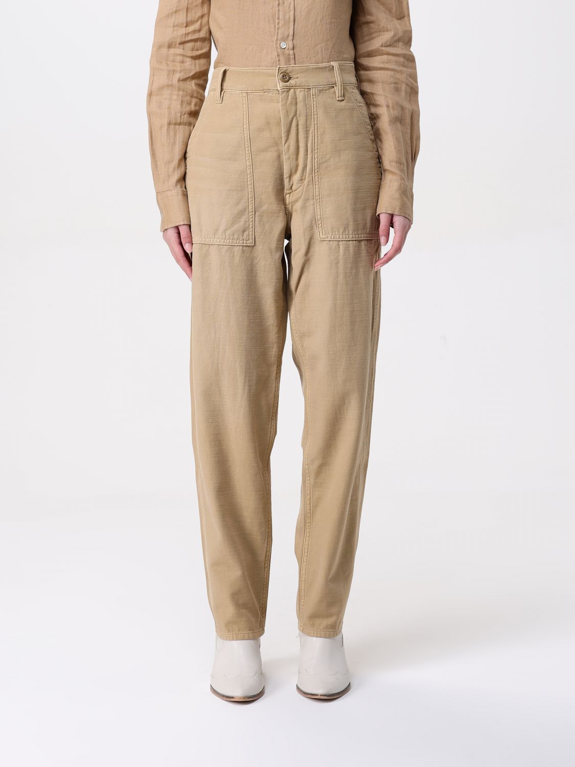 POLO RALPH LAUREN PANTS: Pants woman Polo Ralph Lauren, Beige - Img 1