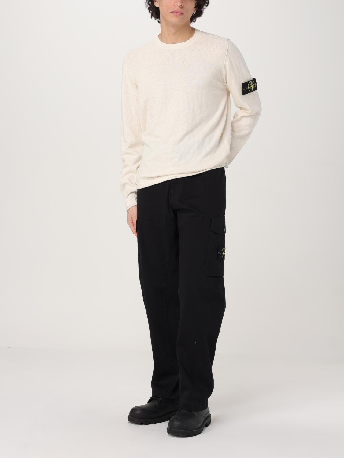 STONE ISLAND 스웨터: 스웨터 남성 Stone Island, 화이트 - Img 2