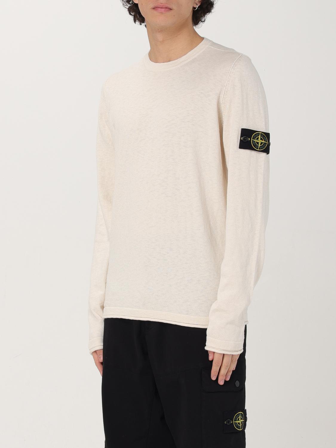 STONE ISLAND 스웨터: 스웨터 남성 Stone Island, 화이트 - Img 4