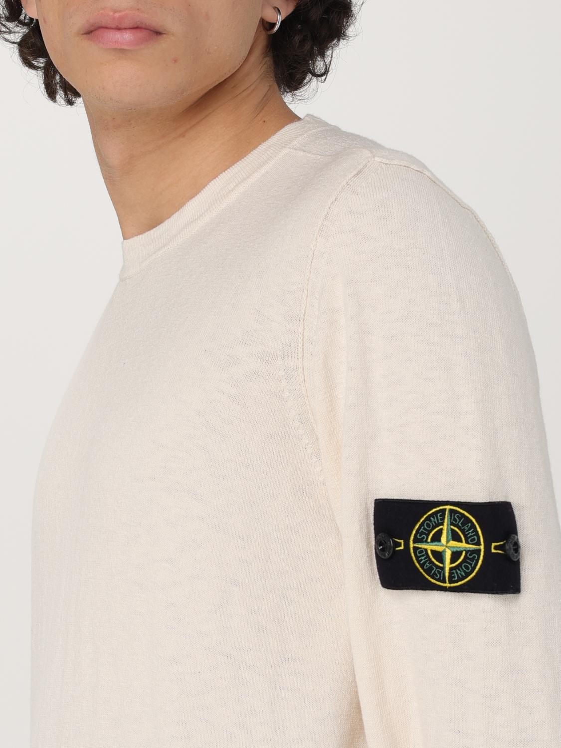 STONE ISLAND 스웨터: 스웨터 남성 Stone Island, 화이트 - Img 5