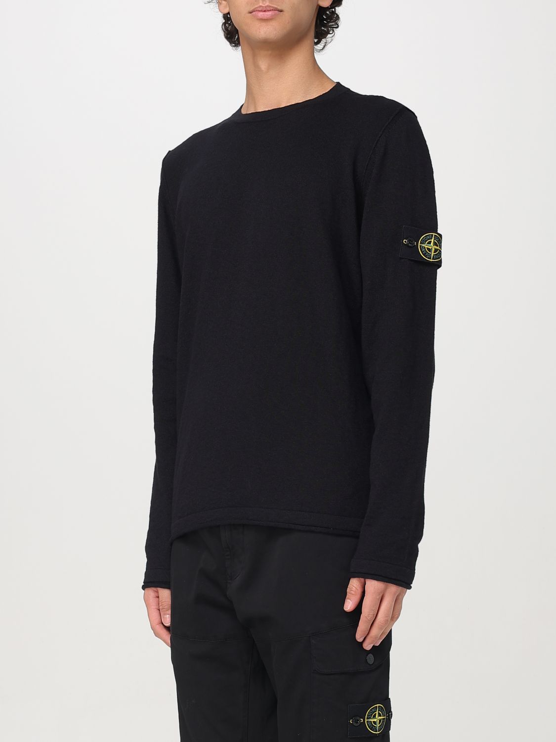 STONE ISLAND PULL: Pull homme Stone Island, Noir - Img 4