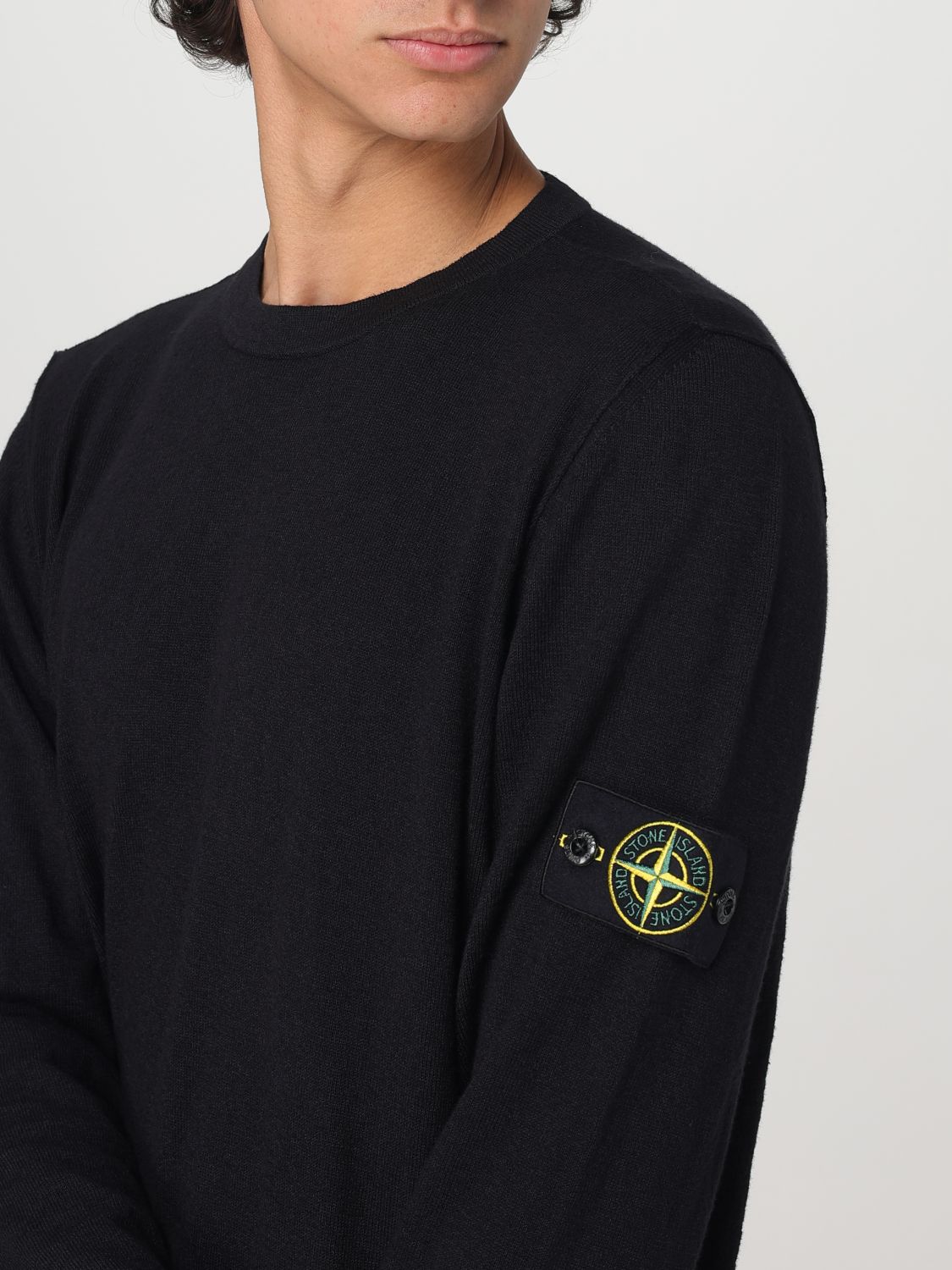 STONE ISLAND PULL: Pull homme Stone Island, Noir - Img 5