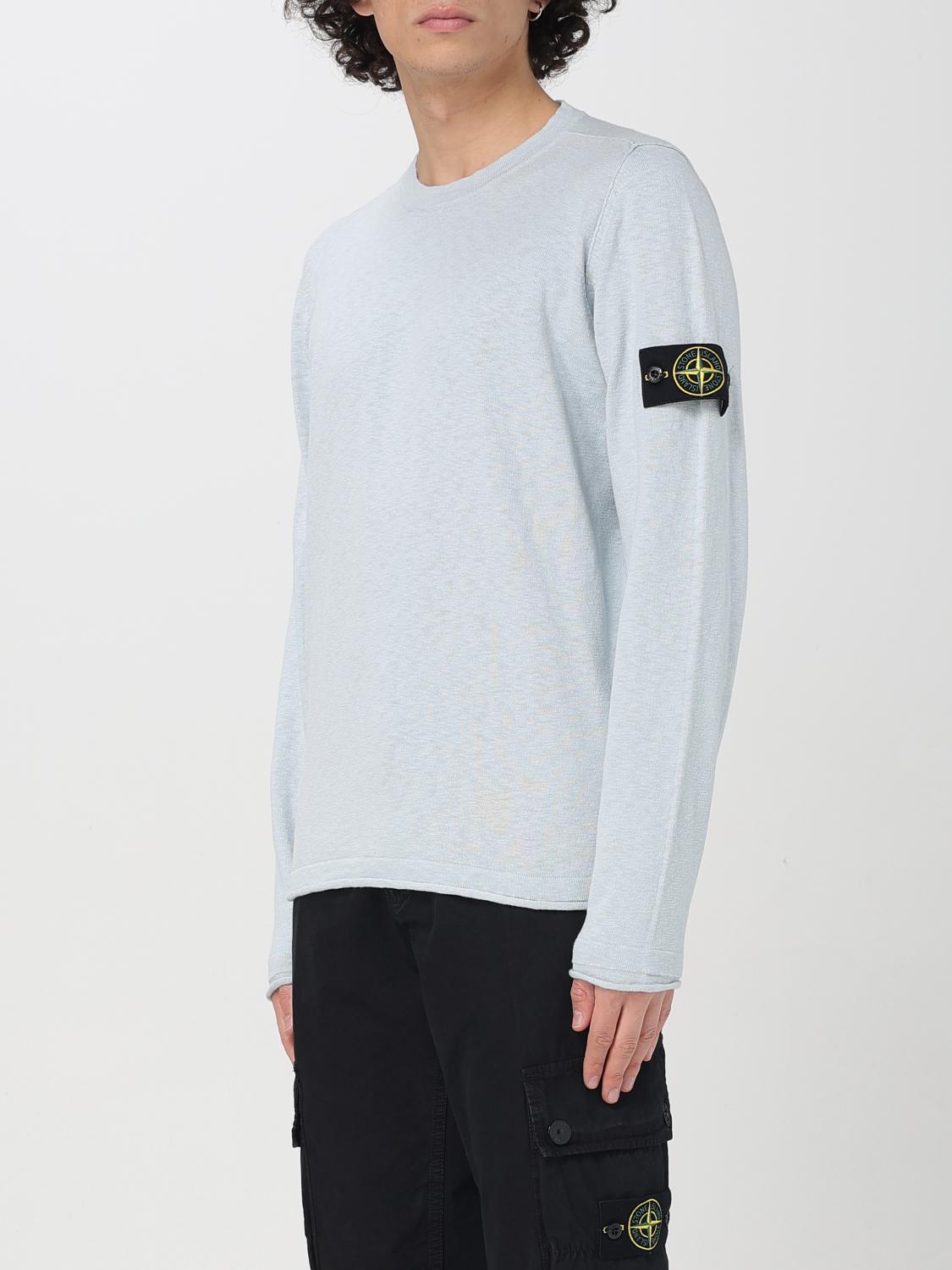 STONE ISLAND PULLOVER: Pullover herren Stone Island, Hellblau - Img 4