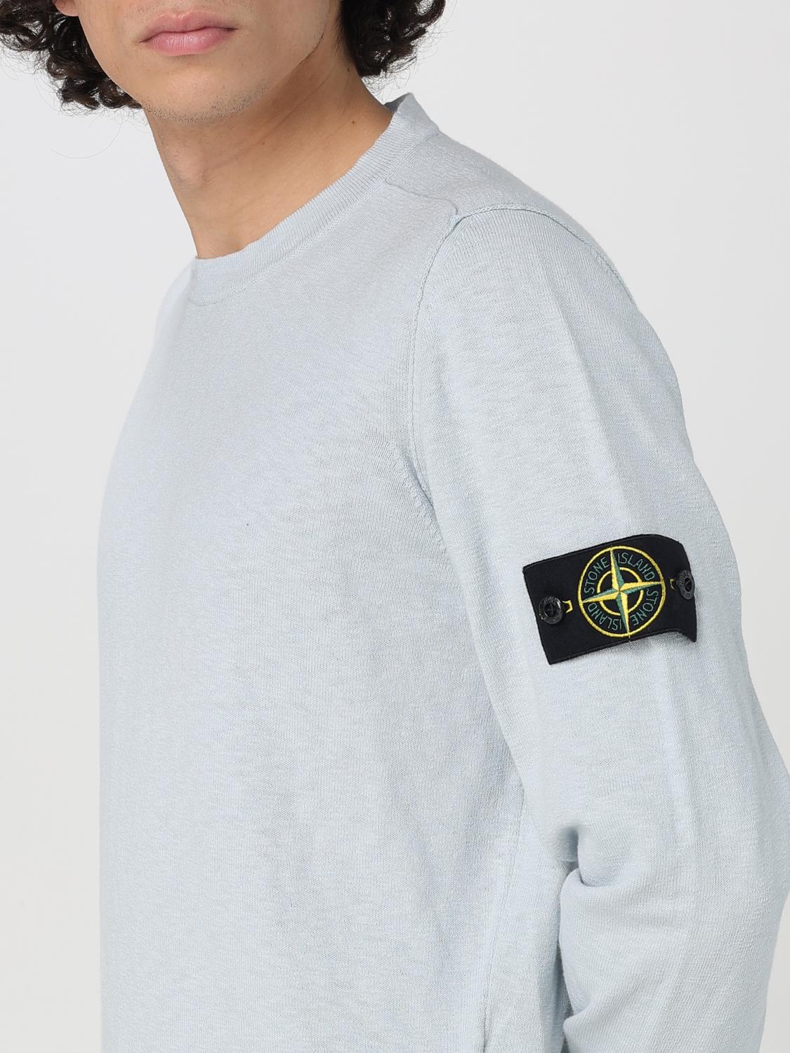 STONE ISLAND PULLOVER: Pullover herren Stone Island, Hellblau - Img 5