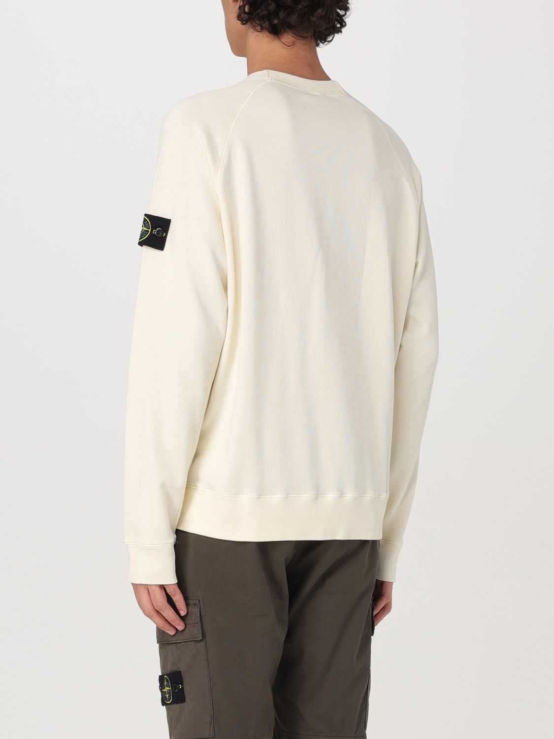 STONE ISLAND SUDADERA: Sudadera hombre Stone Island, Blanco - Img 3