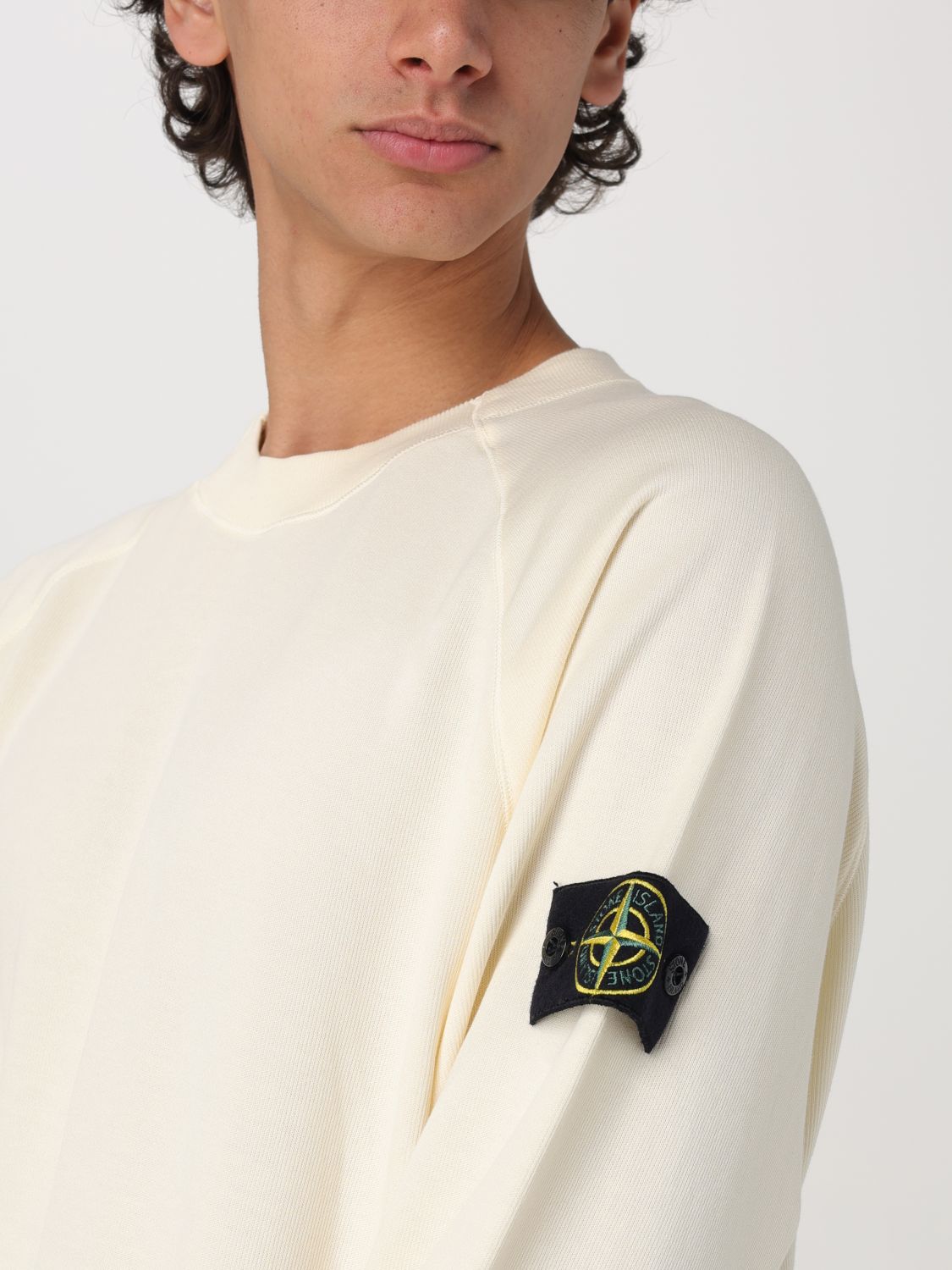 STONE ISLAND SUDADERA: Sudadera hombre Stone Island, Blanco - Img 5