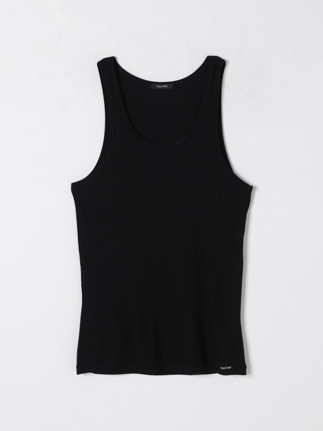 TOM FORD INTIMO: Canotta intima basic in cotone Tom Ford, Nero - Img 2