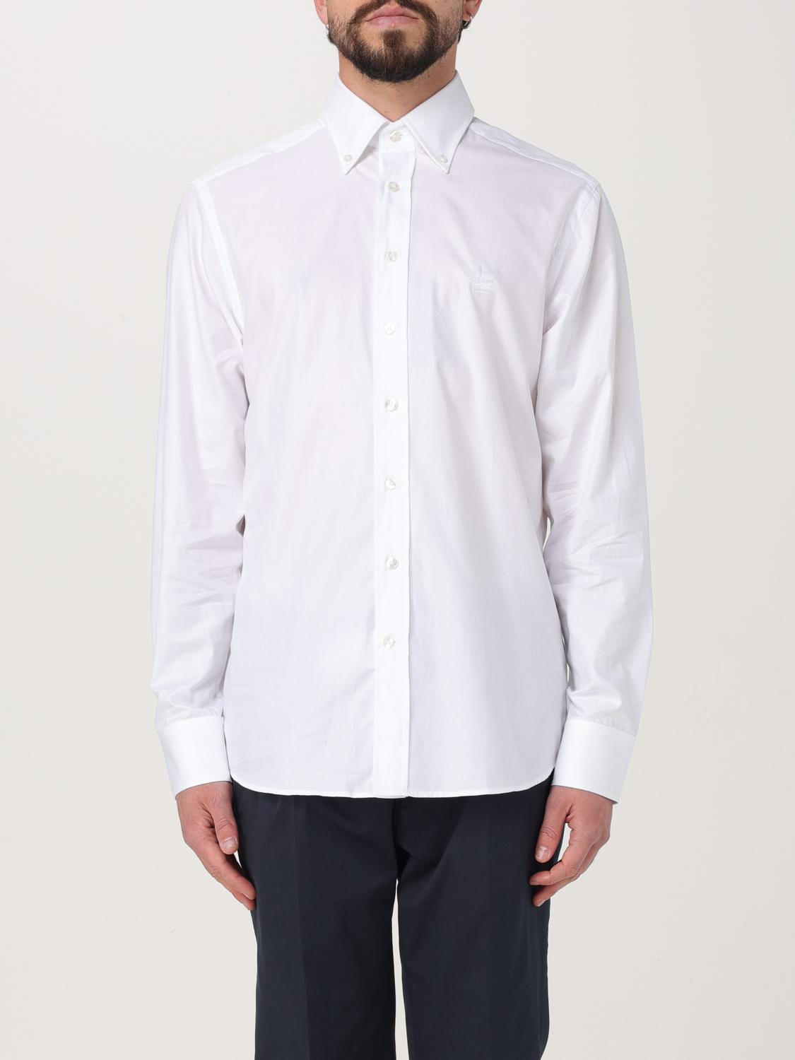 ETRO CAMICIA: Camicia classica Etro in cotone , Bianco - Img 1
