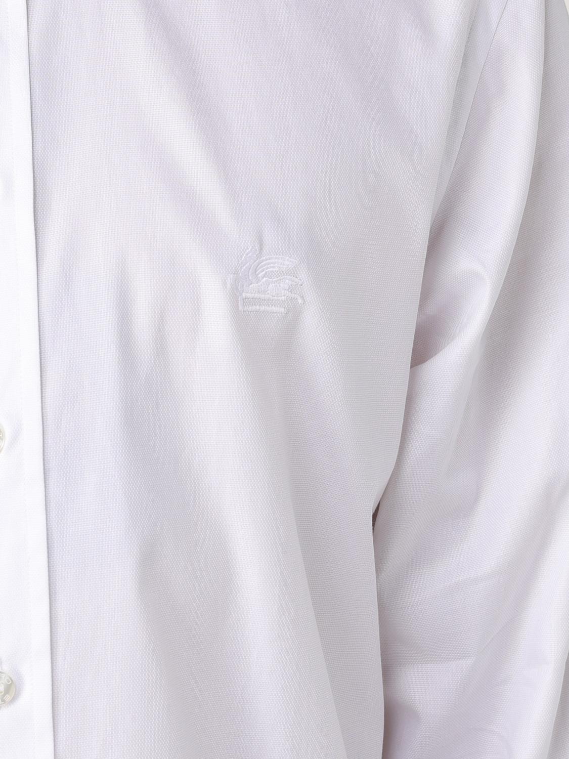 ETRO CAMICIA: Camicia classica Etro in cotone , Bianco - Img 5