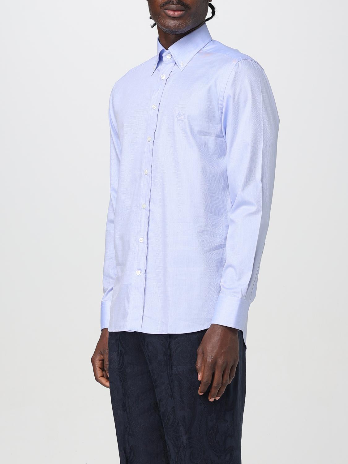 ETRO CAMICIA: Camicia classica Etro in cotone , Blue - Img 4