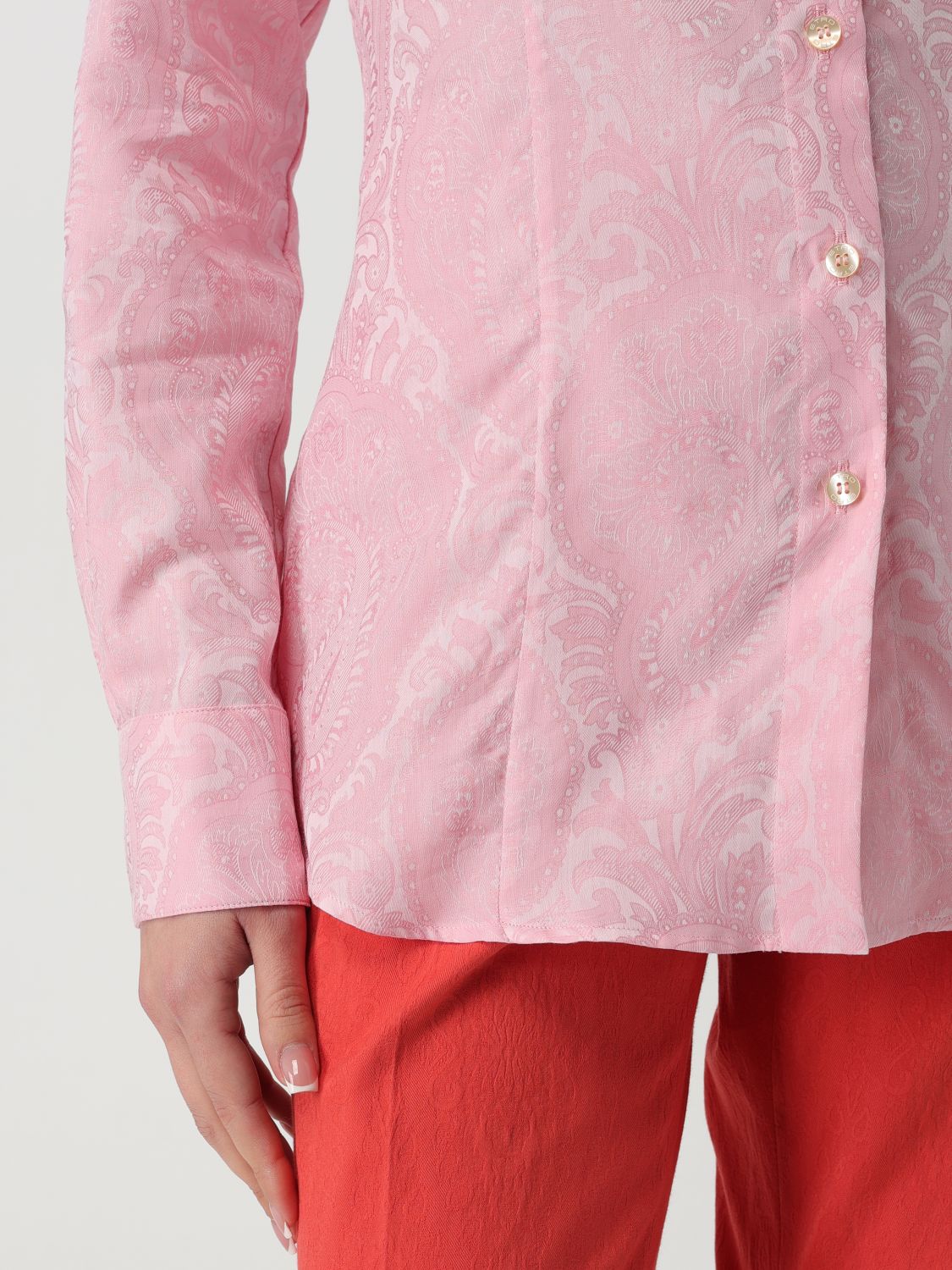 ETRO SHIRT: Shirt woman Etro, Pink - Img 5