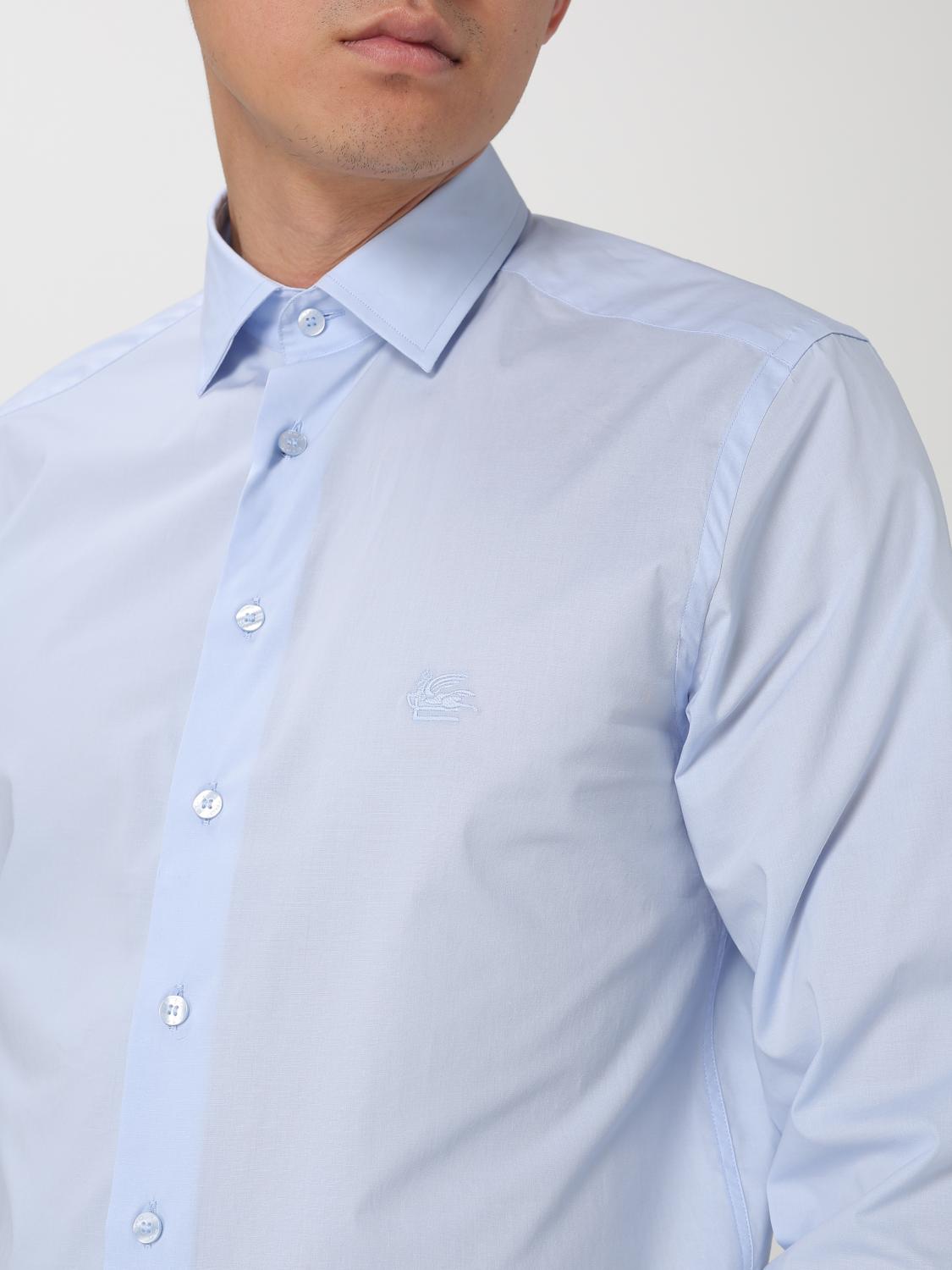 ETRO SHIRT: Shirt men Etro, Gnawed Blue - Img 5