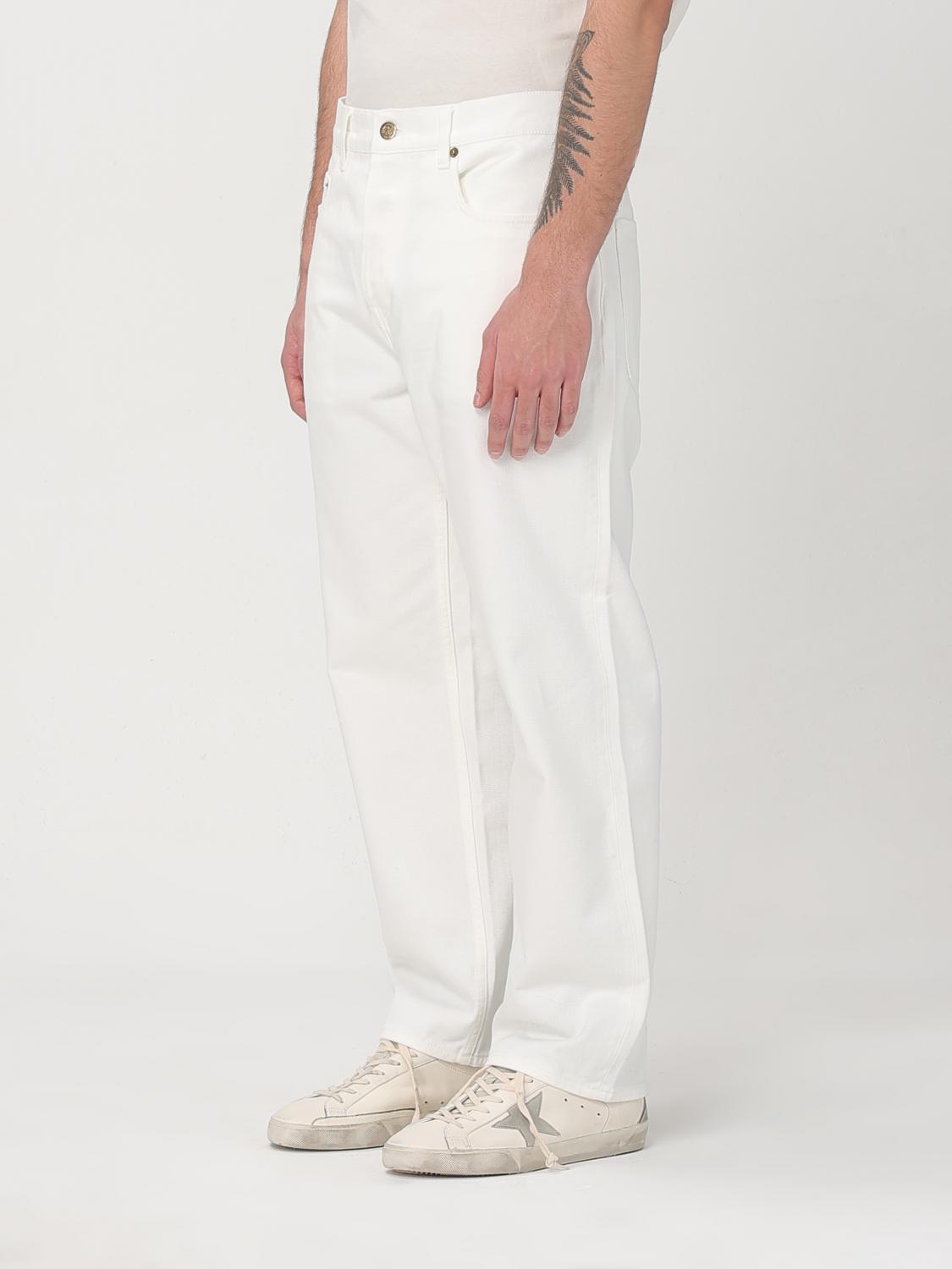 GOLDEN GOOSE JEANS: Jeans uomo Golden Goose, Bianco - Img 4