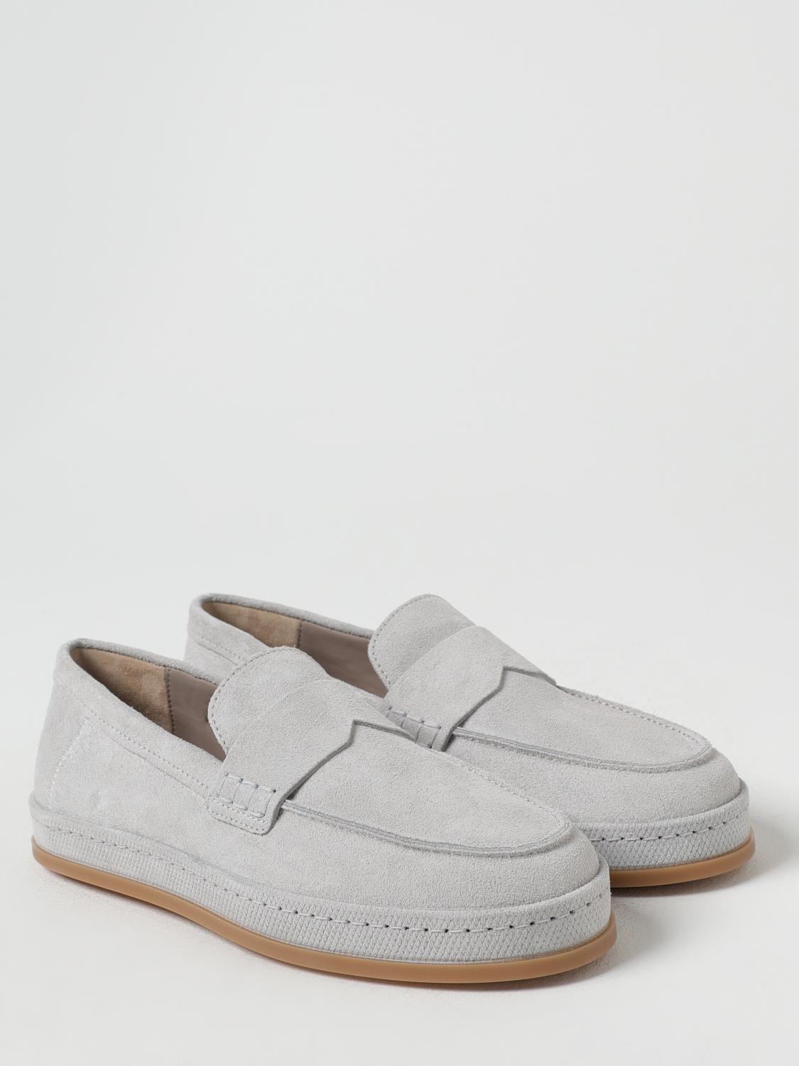HOGAN MOCASSINI: Mocassino H683 Hogan in camoscio , Grigio - Img 2