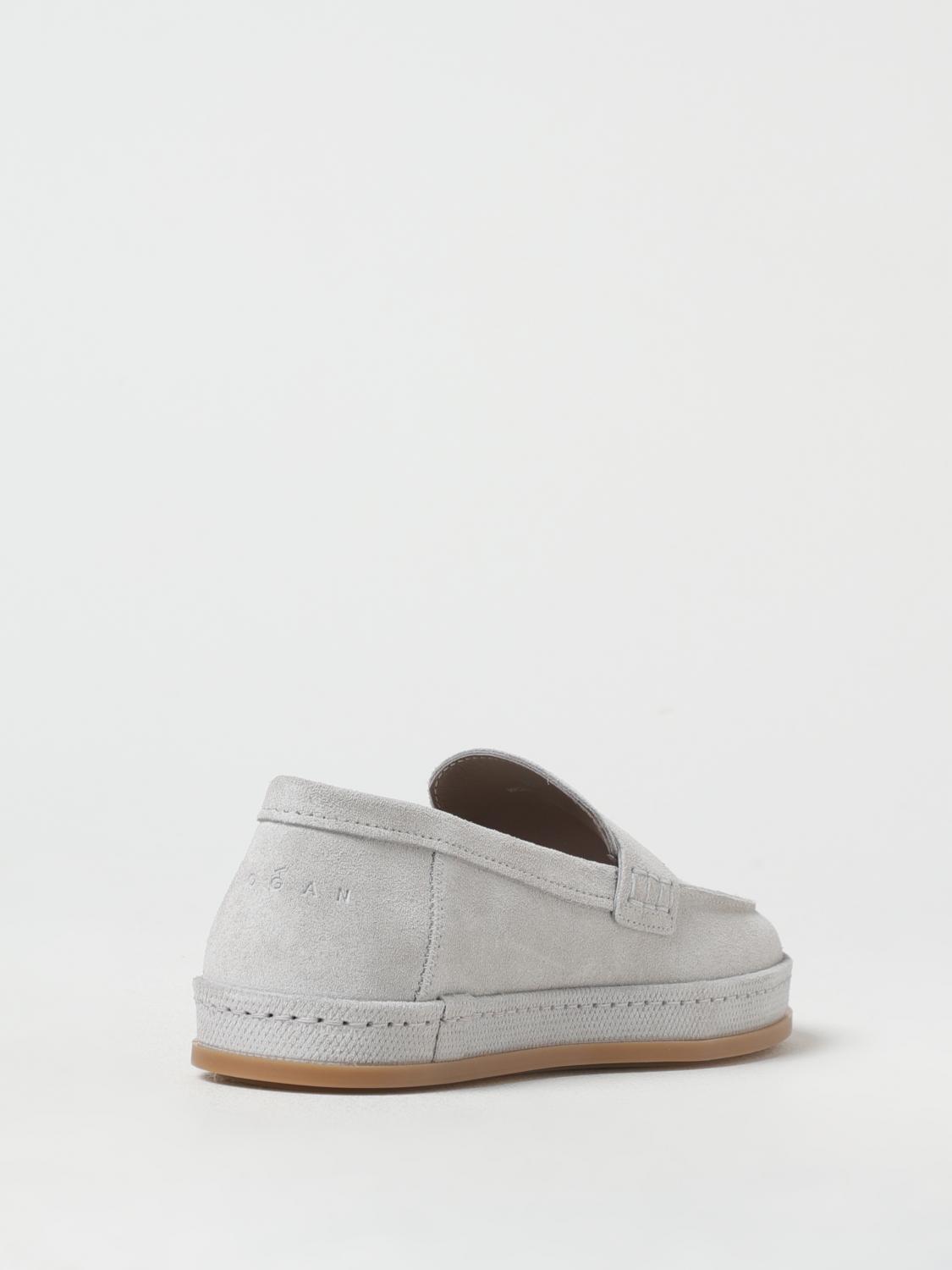 HOGAN MOCASSINI: Mocassino H683 Hogan in camoscio , Grigio - Img 3