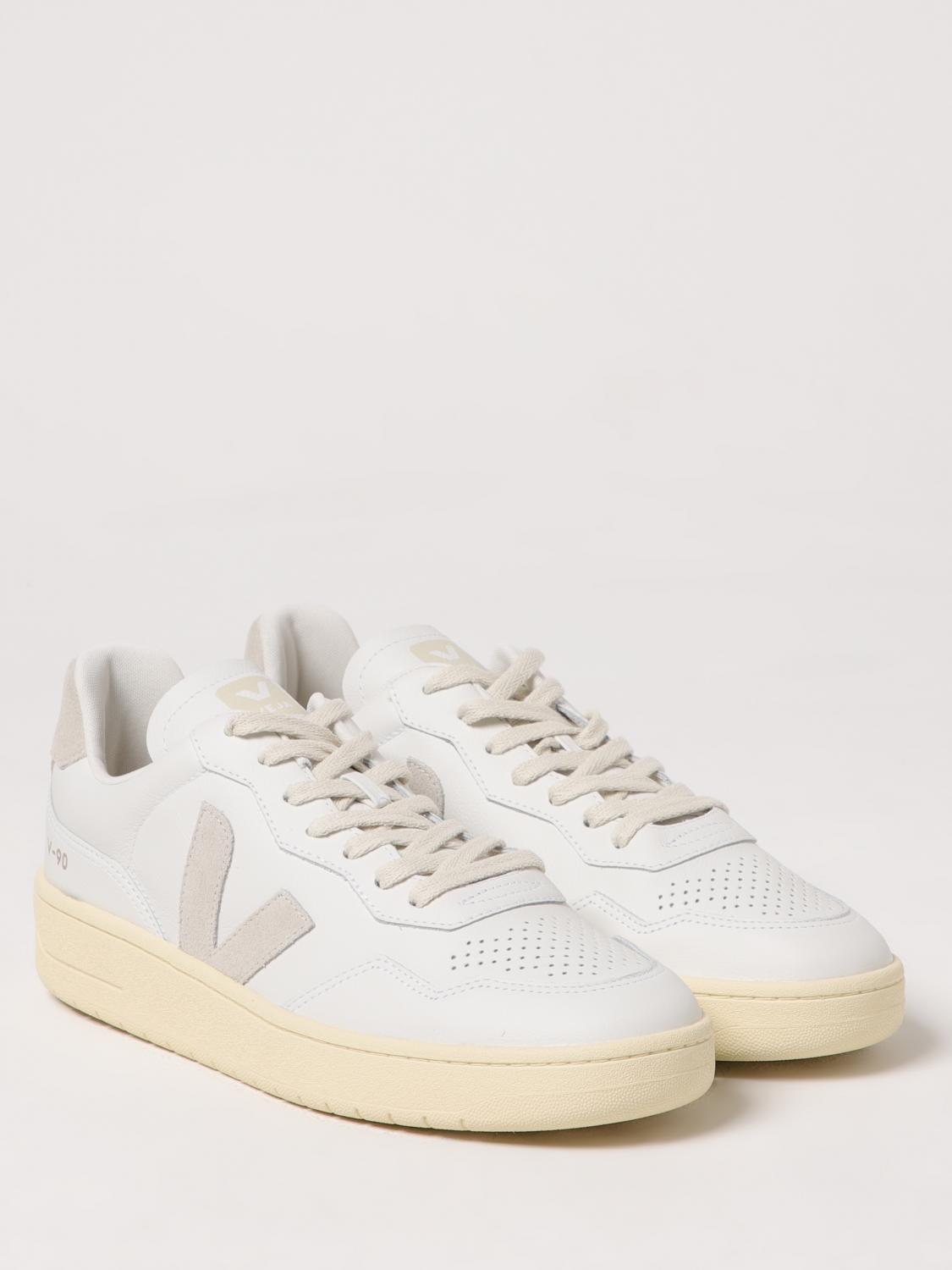 VEJA SNEAKERS: Sneakers V-90 Veja in pelle O.T., Bianco - Img 2