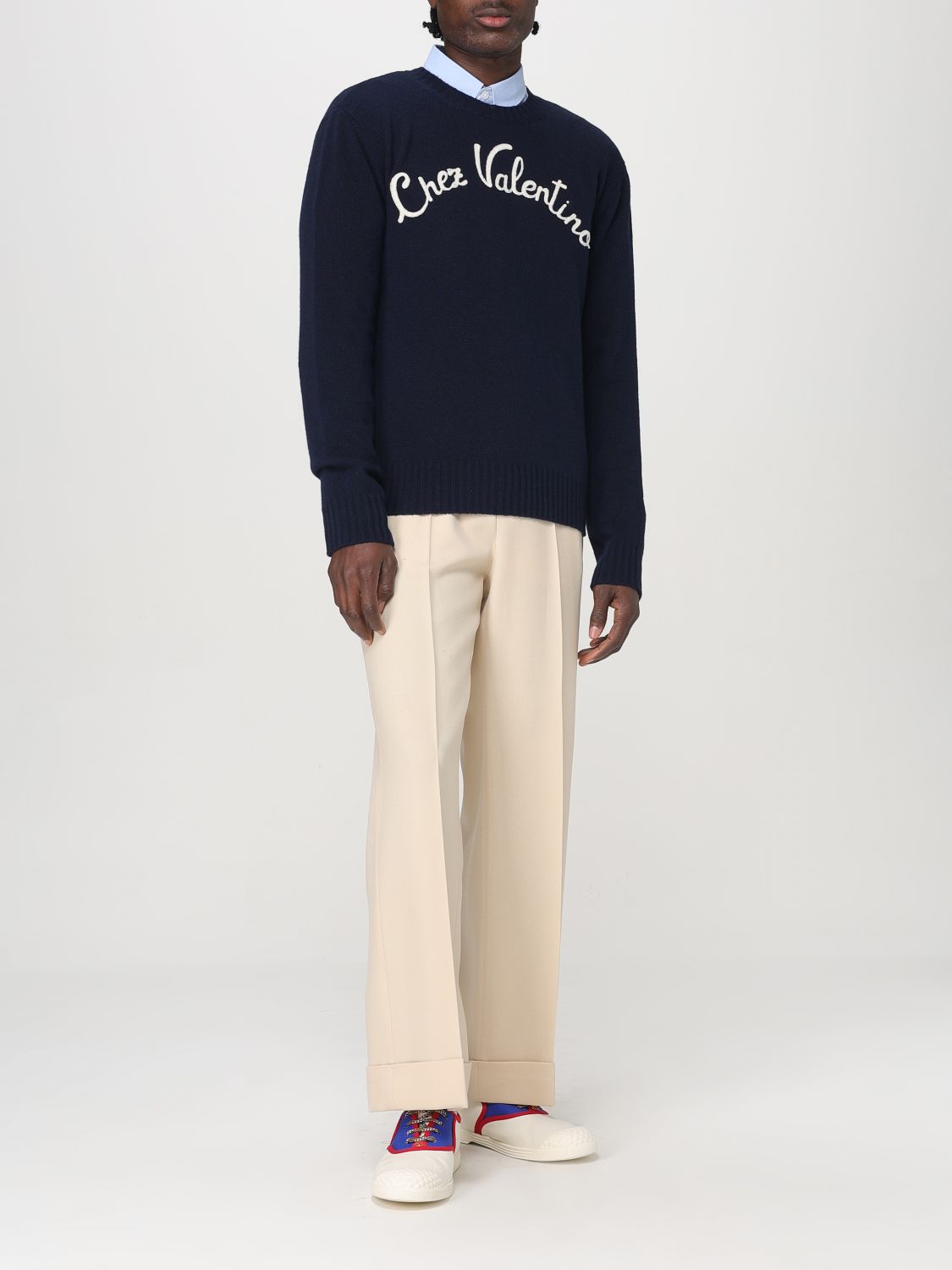 VALENTINO SWEATER: Sweater men Valentino, Blue - Img 2