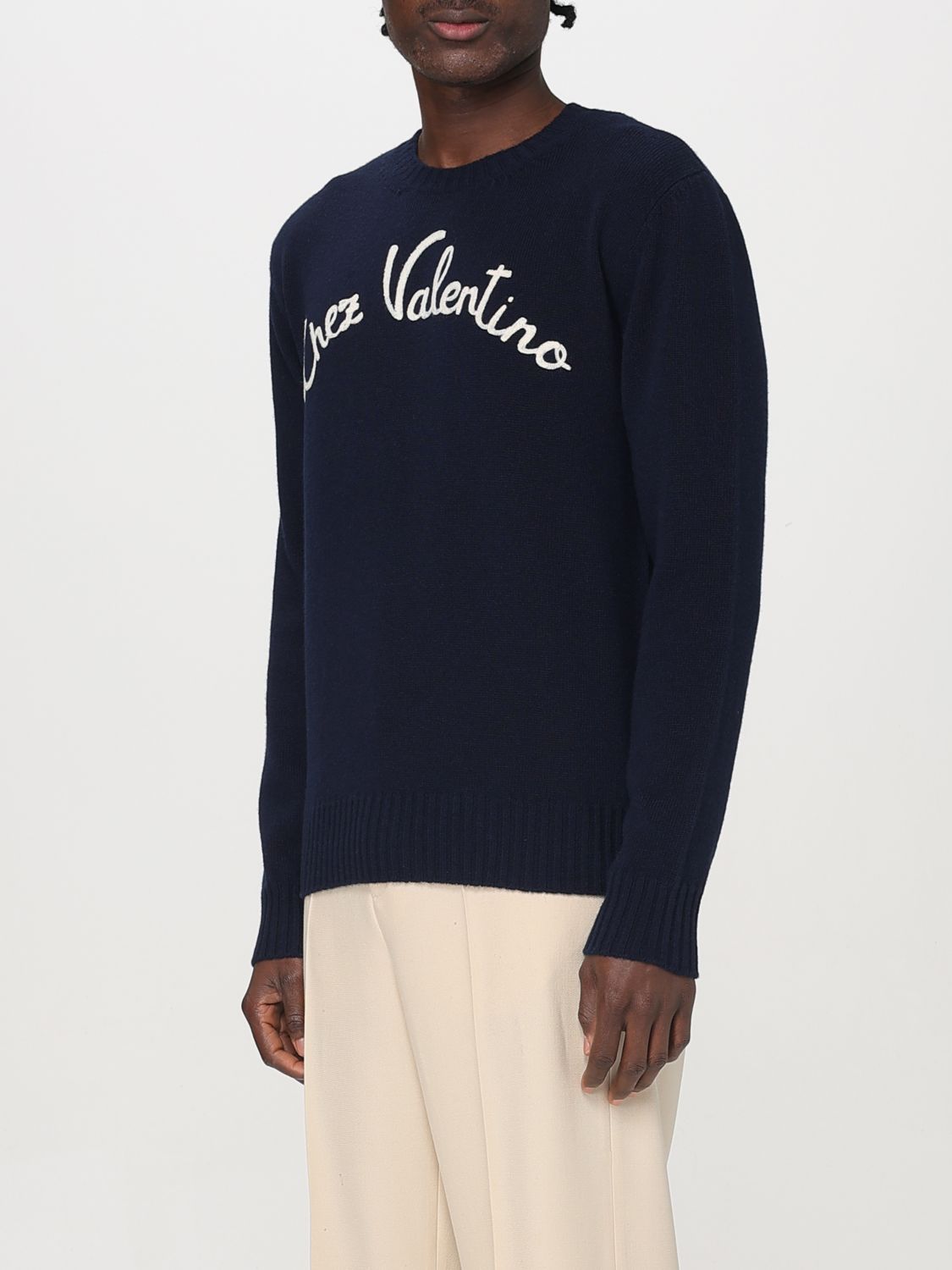 VALENTINO SWEATER: Sweater men Valentino, Blue - Img 4