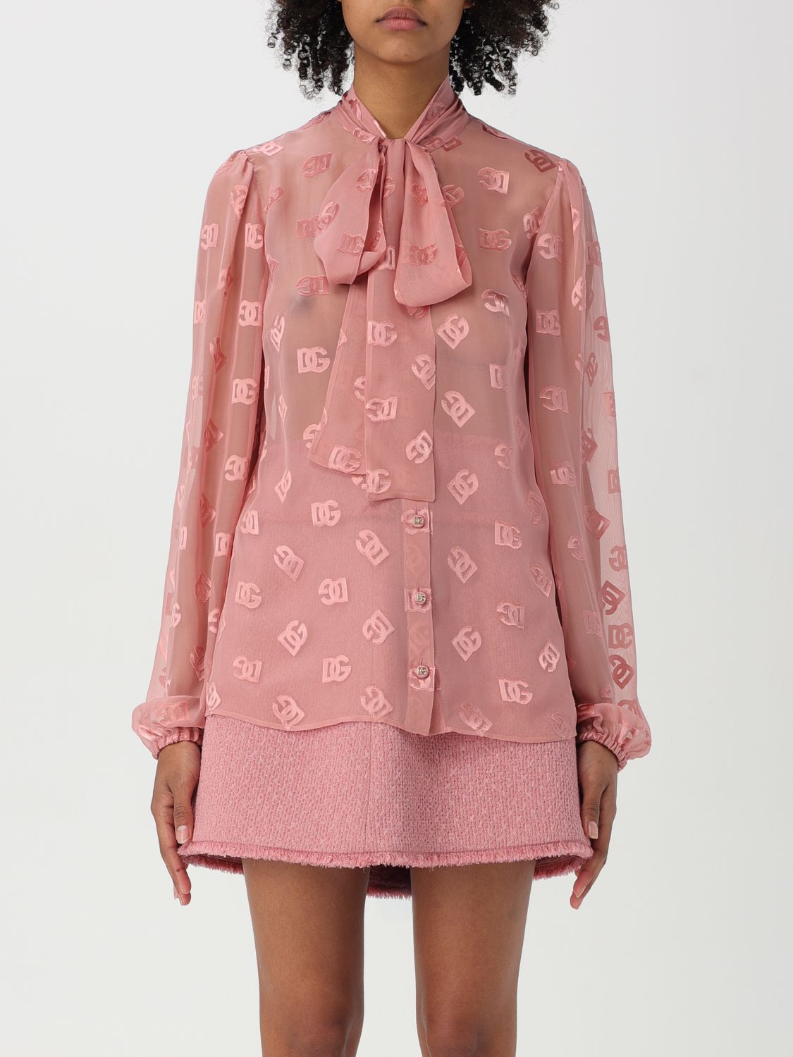 DOLCE & GABBANA SHIRT: Shirt woman Dolce & Gabbana, Pink - Img 1