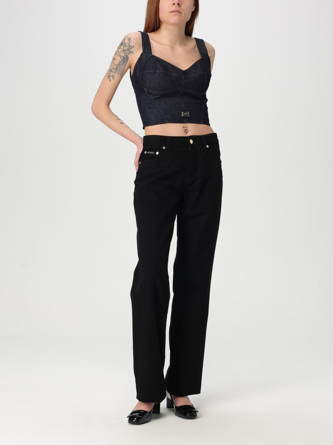 DOLCE & GABBANA JEANS: Jeans femme Dolce & Gabbana, Bleu - Img 2