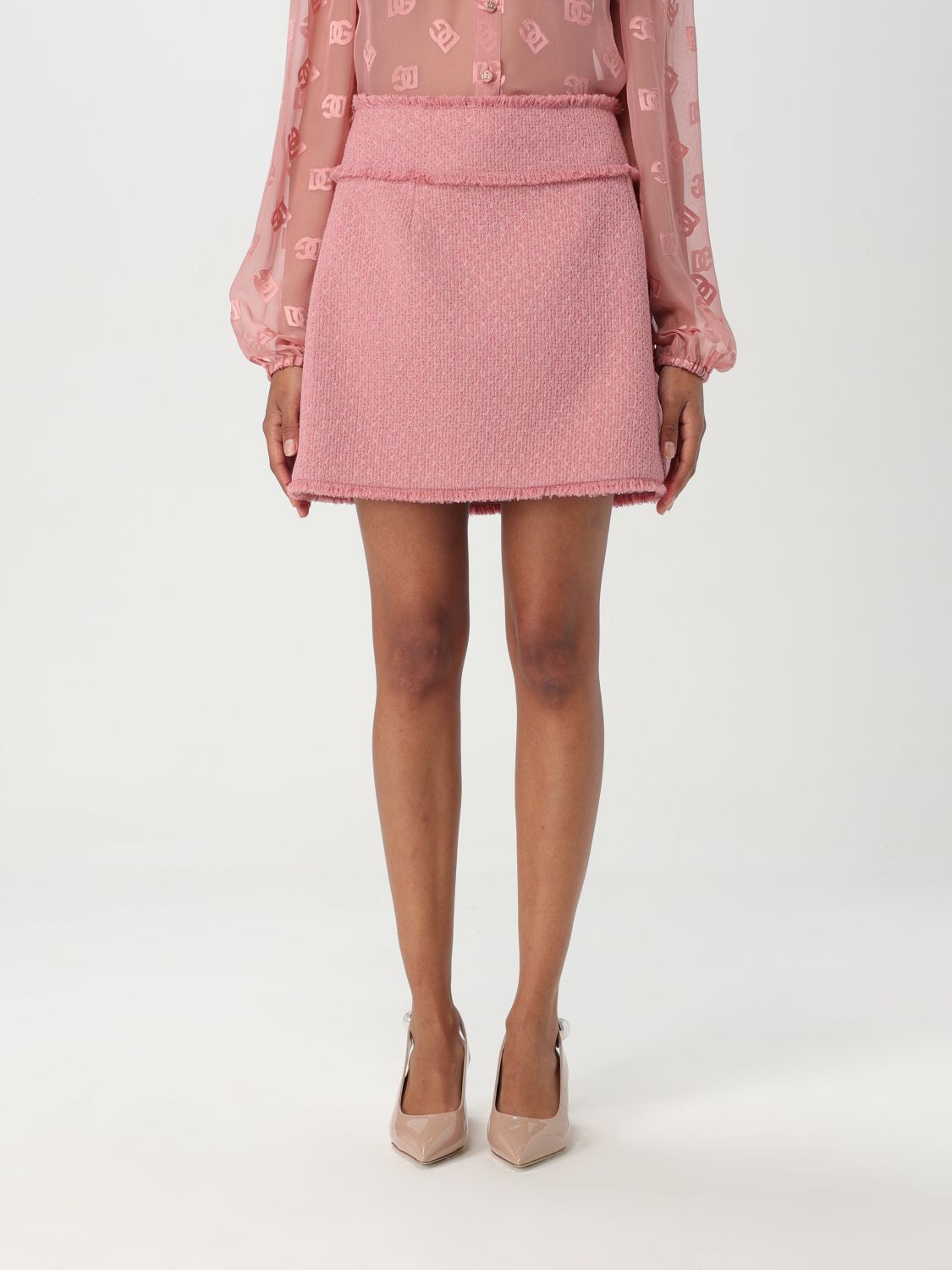 DOLCE & GABBANA SKIRT: Skirt woman Dolce & Gabbana, Pink - Img 1