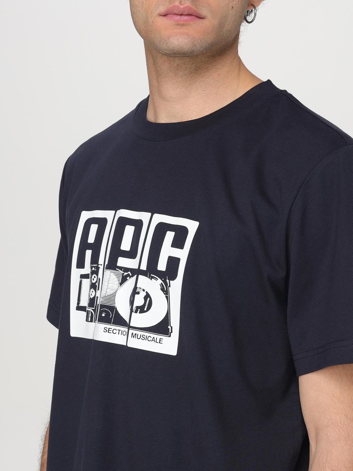 A.P.C. T-SHIRT: T-shirt men A.P.C., Blue - Img 3