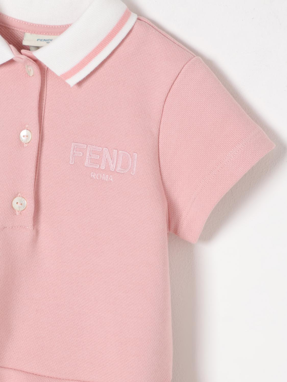 FENDI ROMPER: Romper kids Fendi, Pink - Img 3